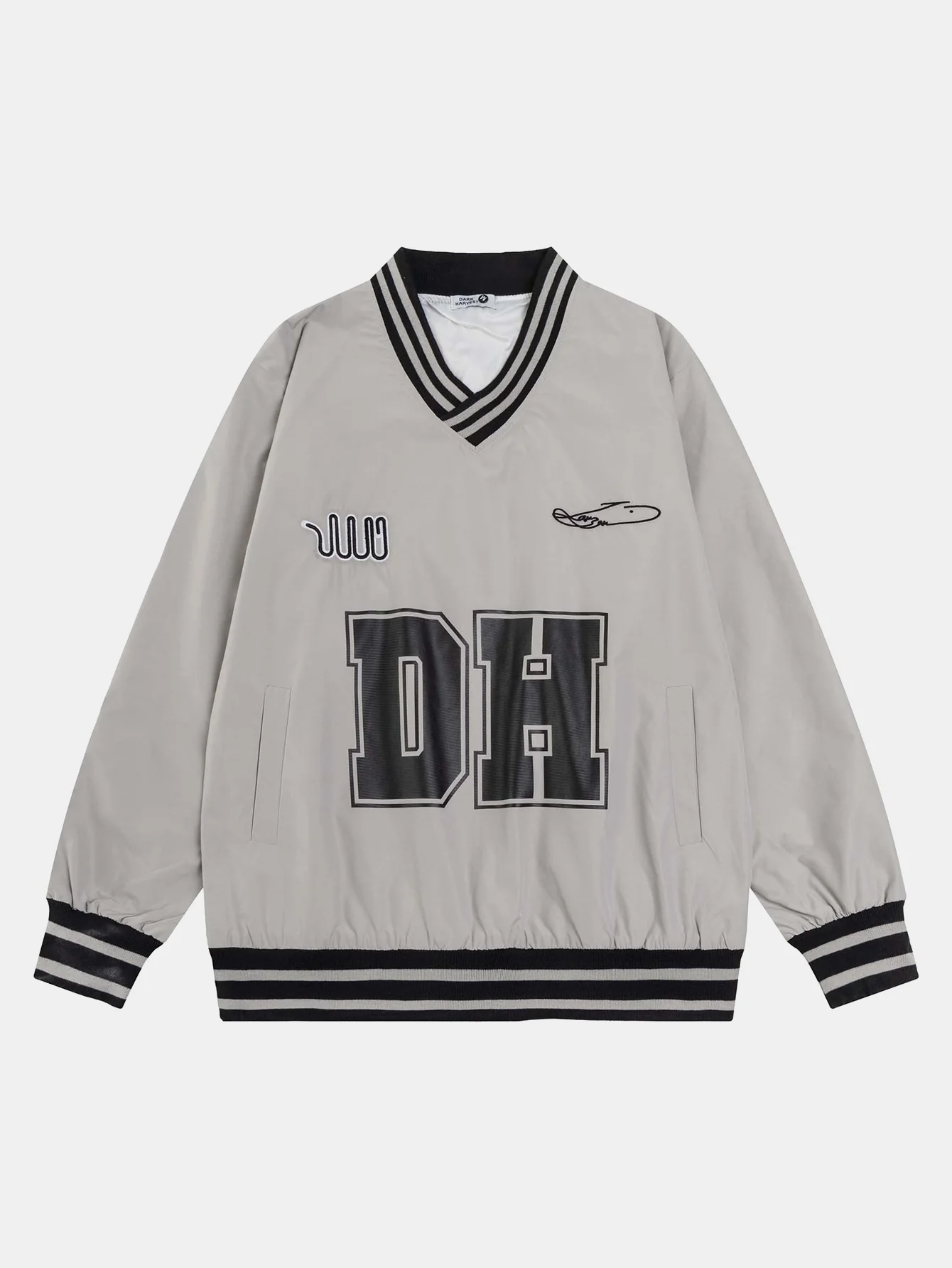 DH Print V-Ausschnitt Sweatshirt