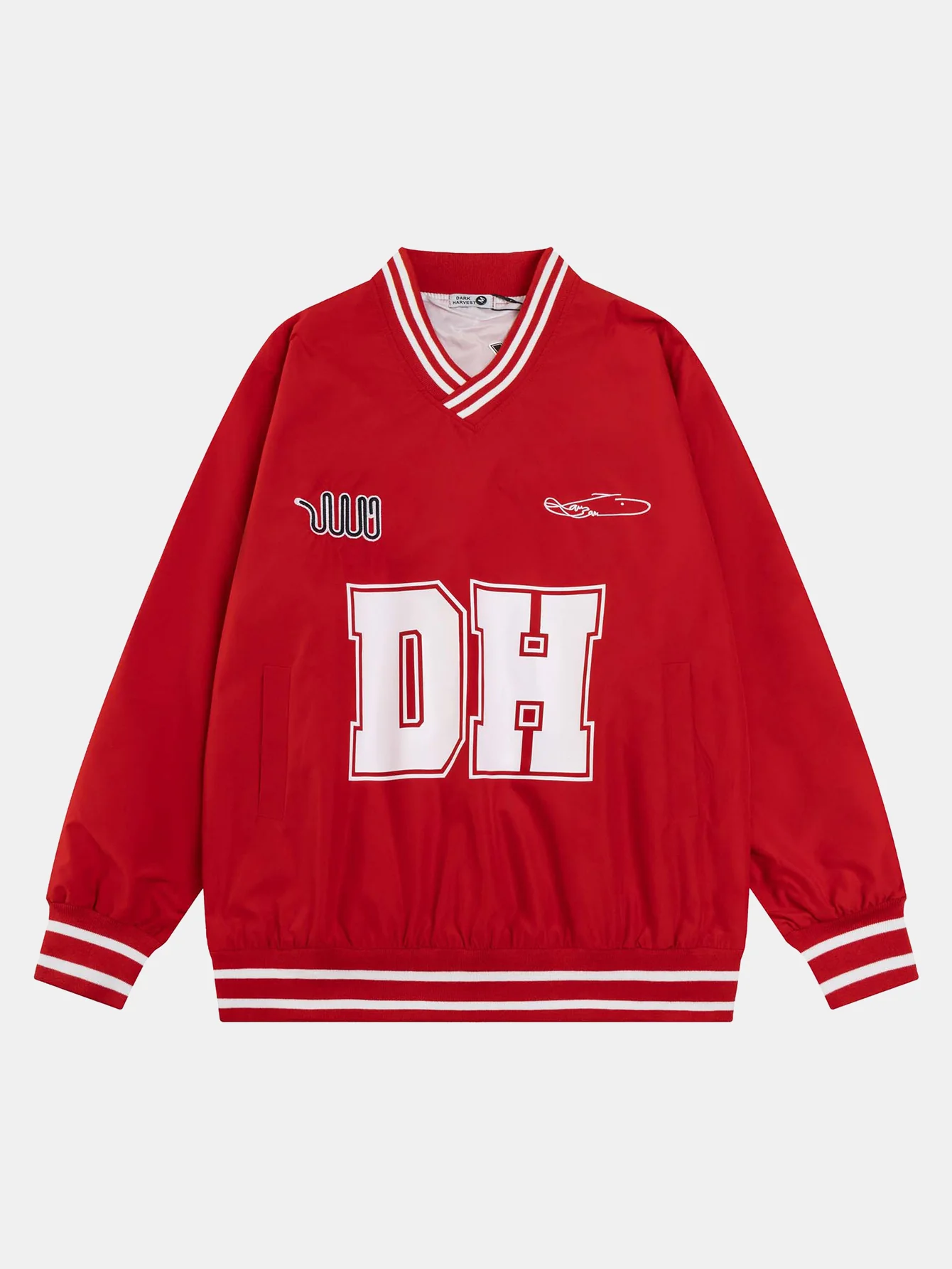 DH Print V-Ausschnitt Sweatshirt - Image 3