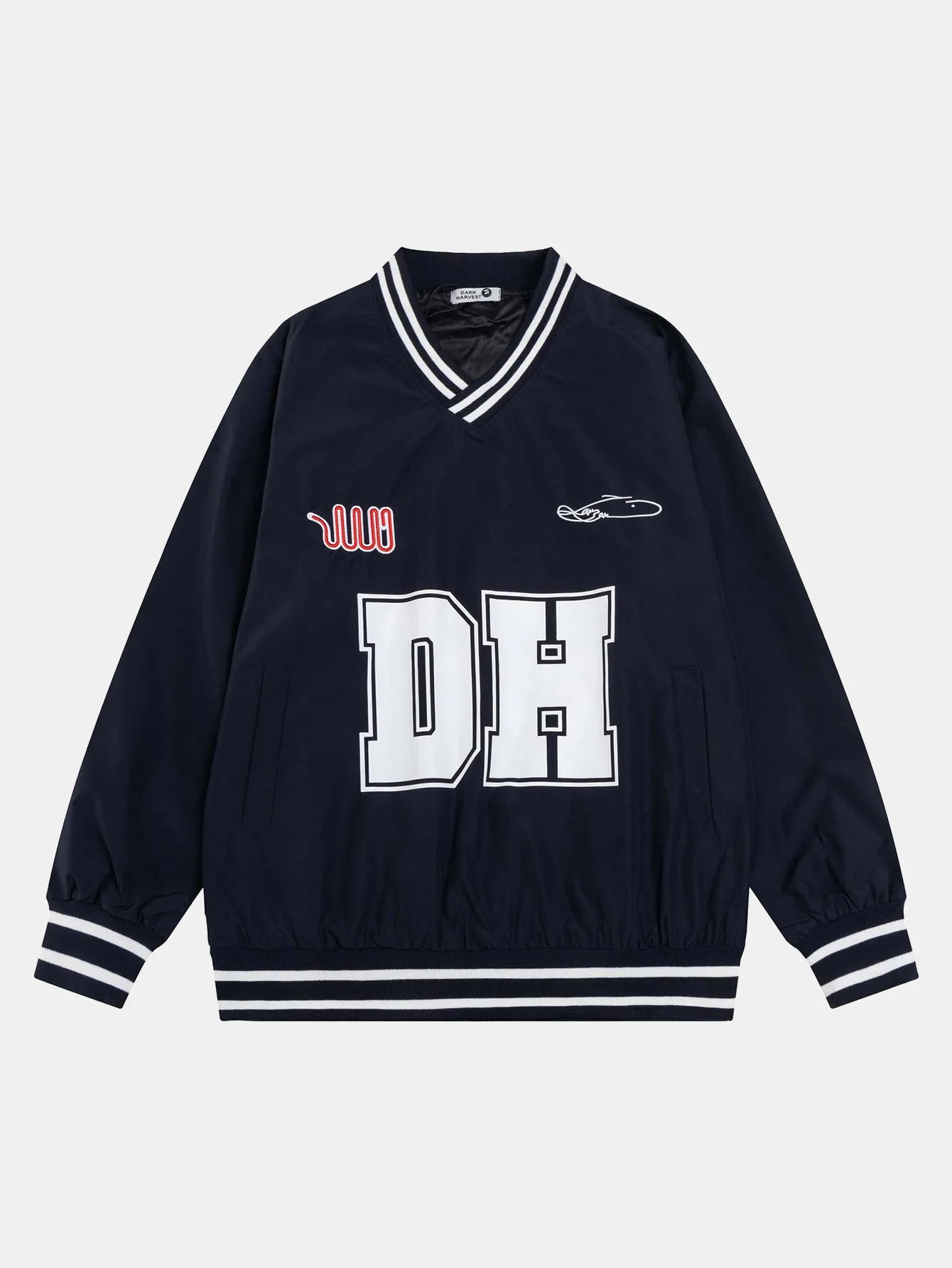 DH Print V-Ausschnitt Sweatshirt - Image 5