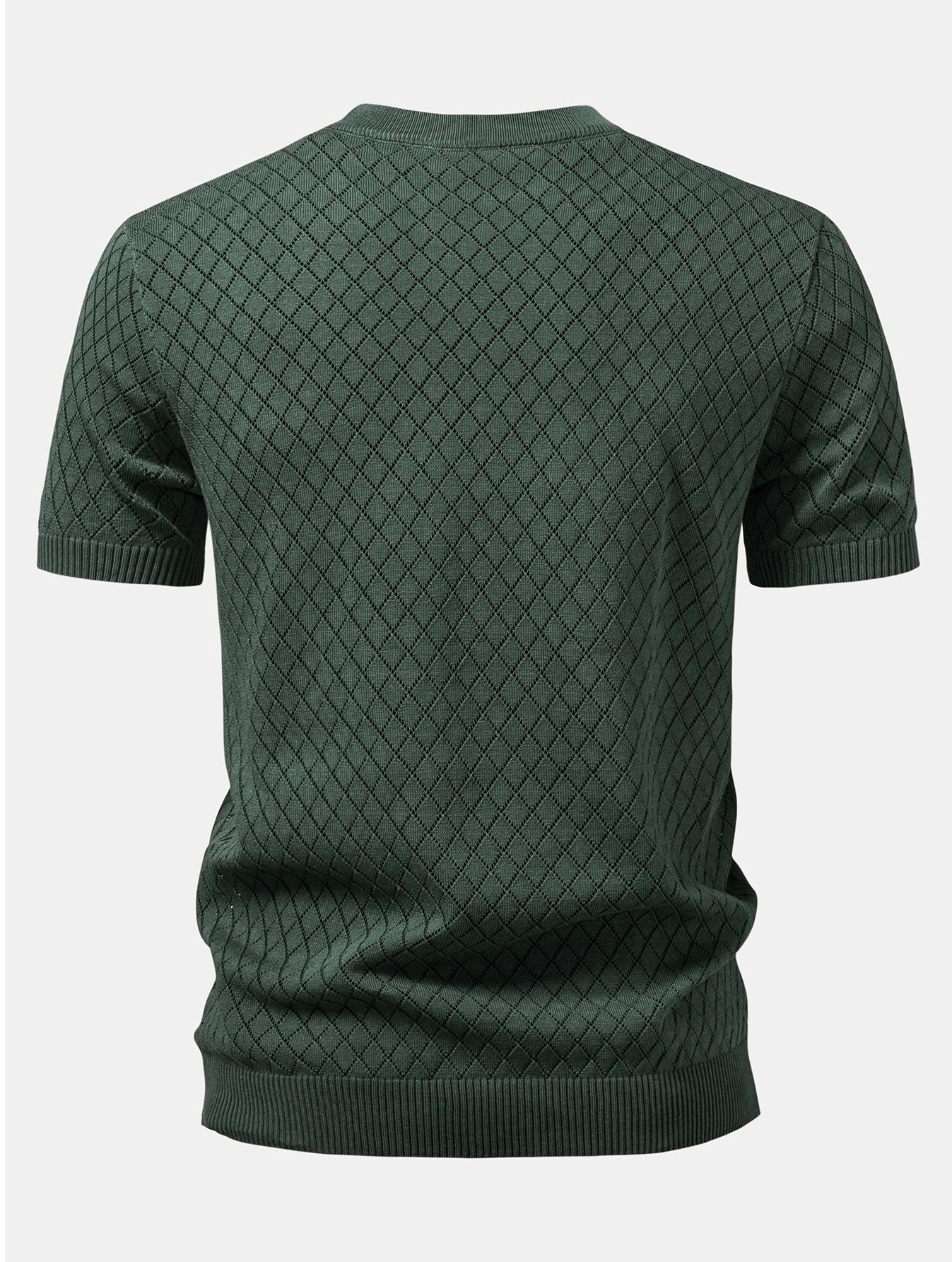 Diamant Häkel Strick T-Shirt - Image 6