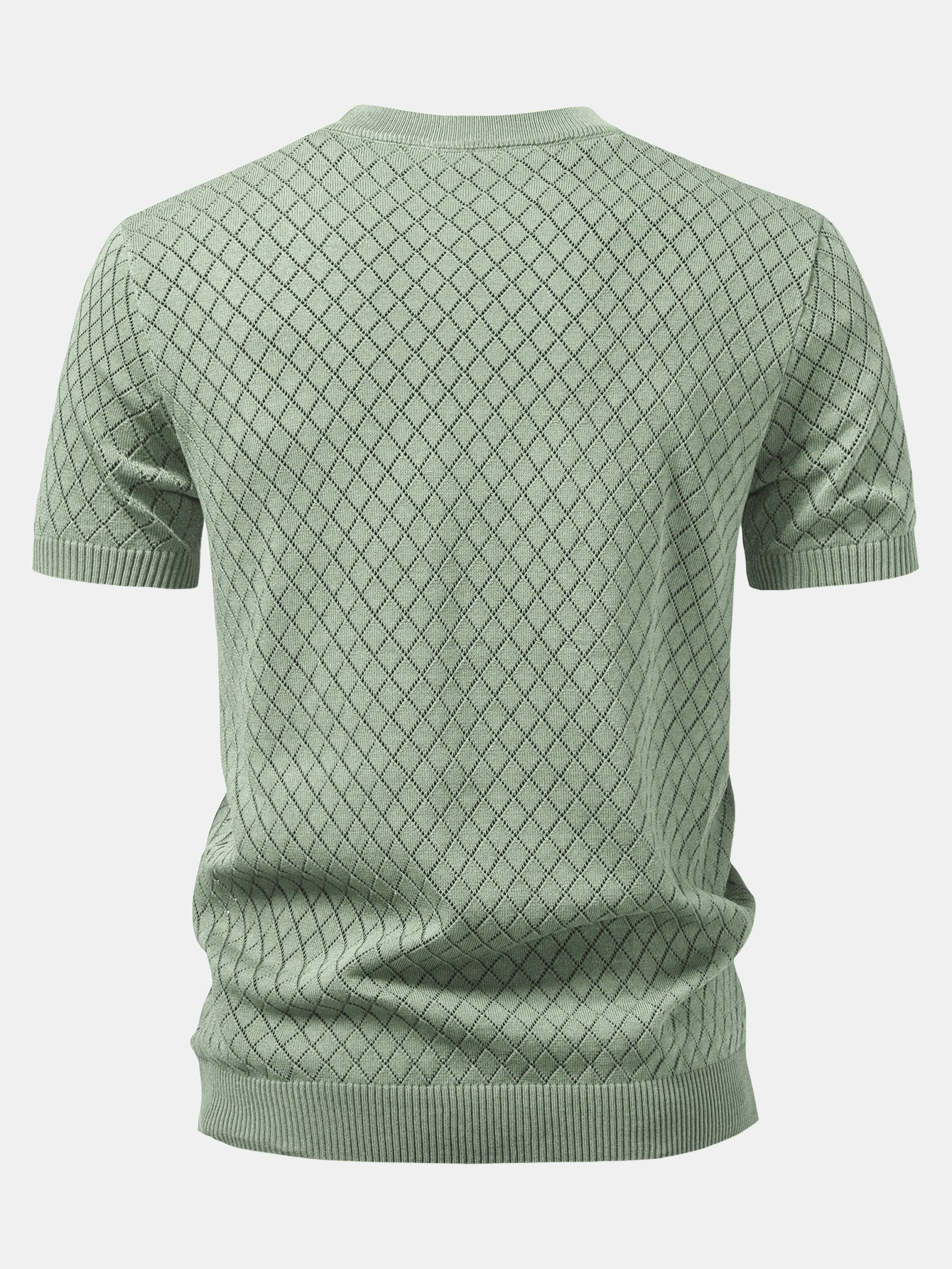 Diamond Open Knit T-Shirt - Image 2
