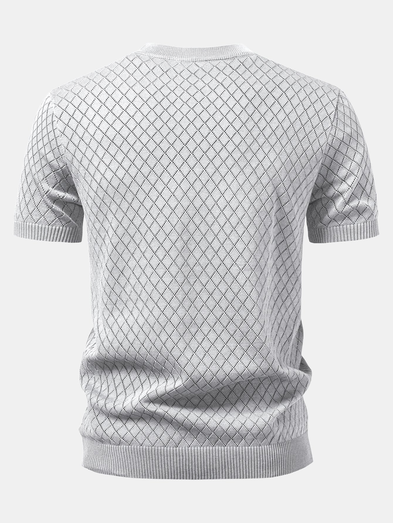 Diamond Open Knit T-Shirt - Image 6