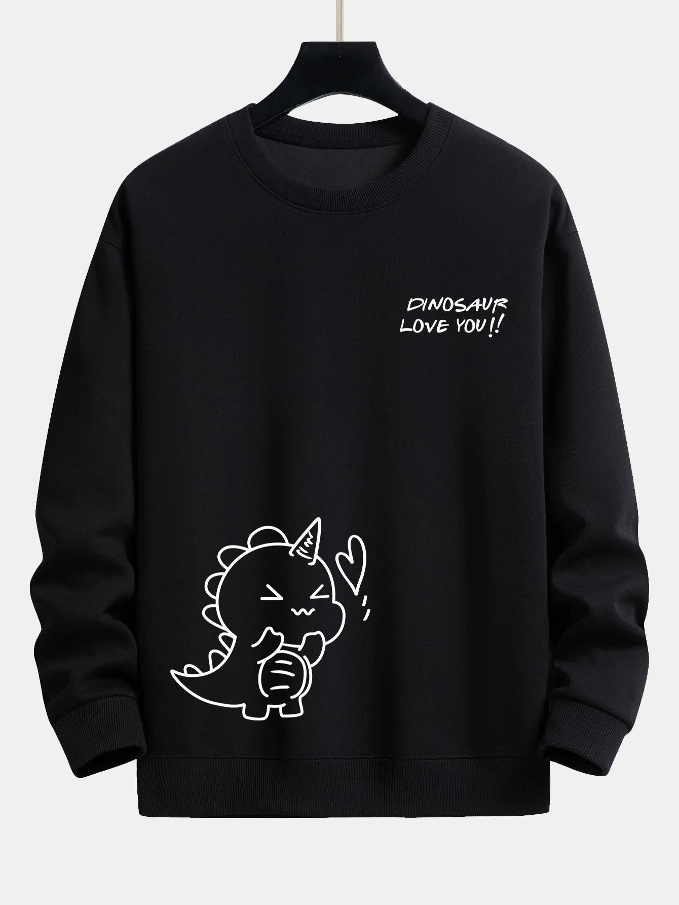 Dinosaurier Liebe Dich Relax Fit Sweatshirt - Image 3