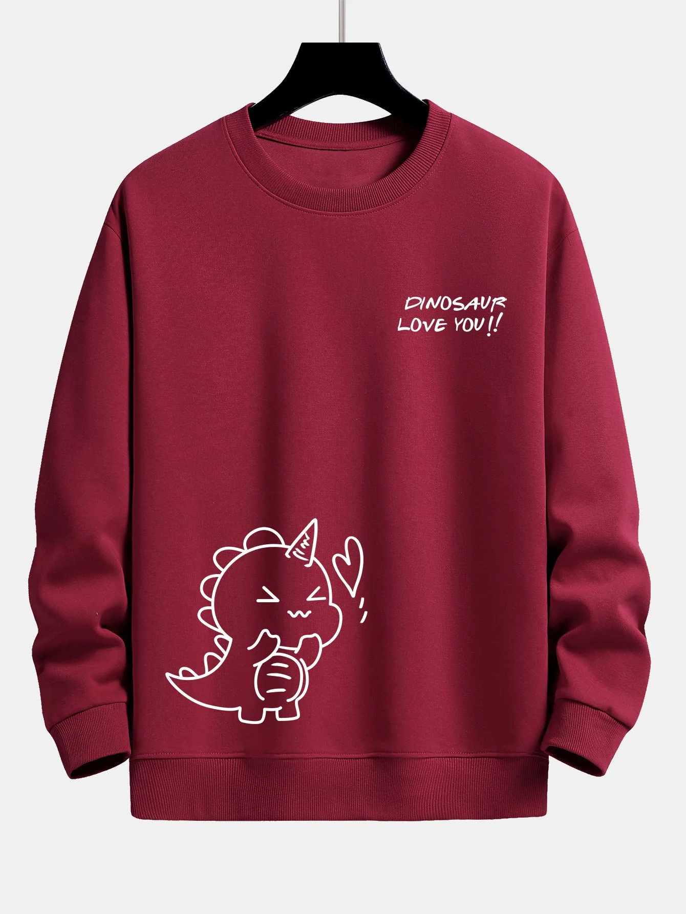 Dinosaurier Liebe Dich Relax Fit Sweatshirt - Image 7