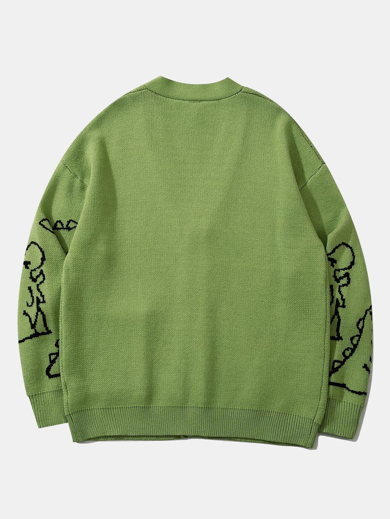 Dinosaurier-Print Strickjacke mit Knöpfen - Image 2
