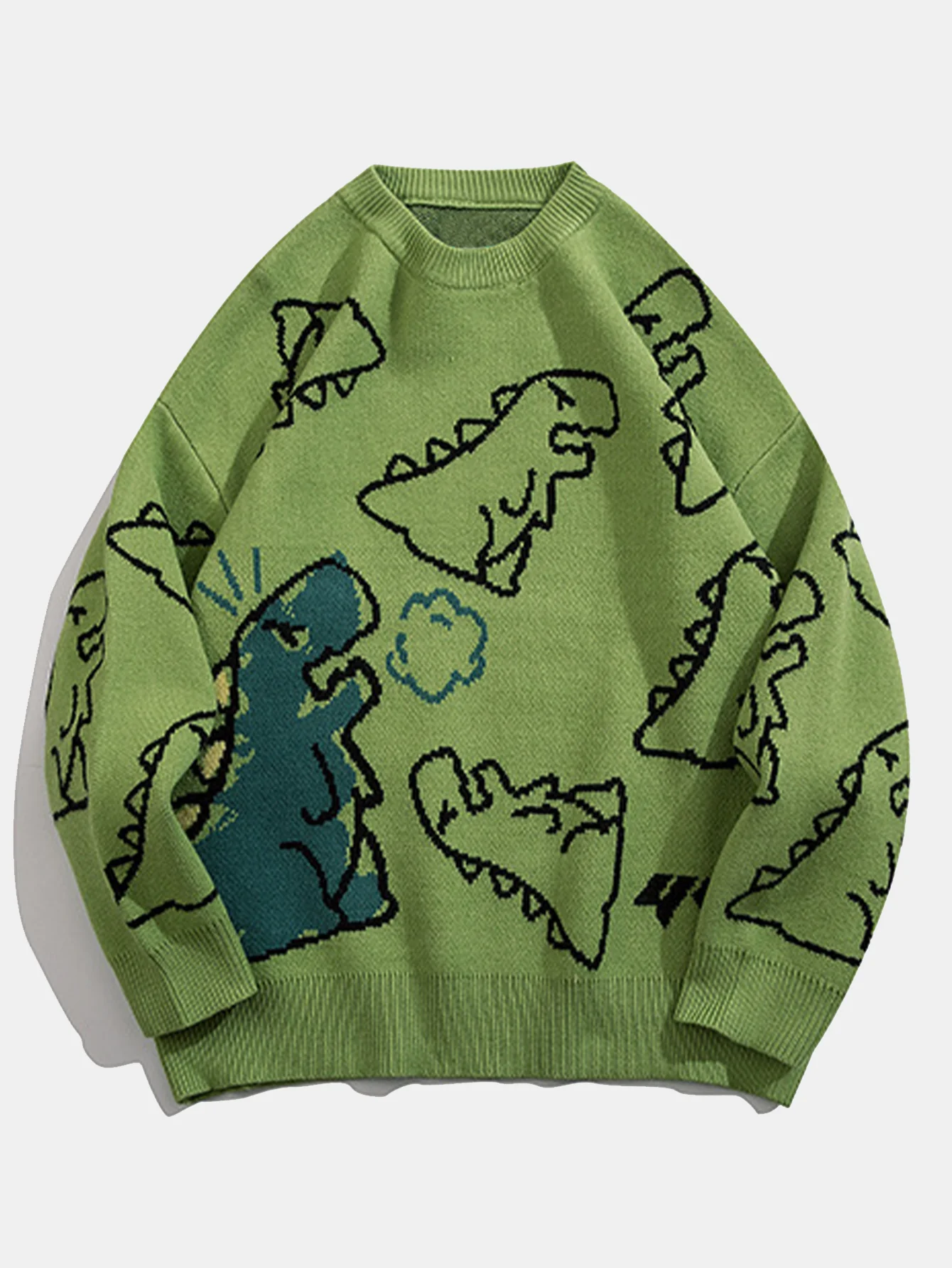 Pullover mit Rundhalsausschnitt und Dinosaurierdruck