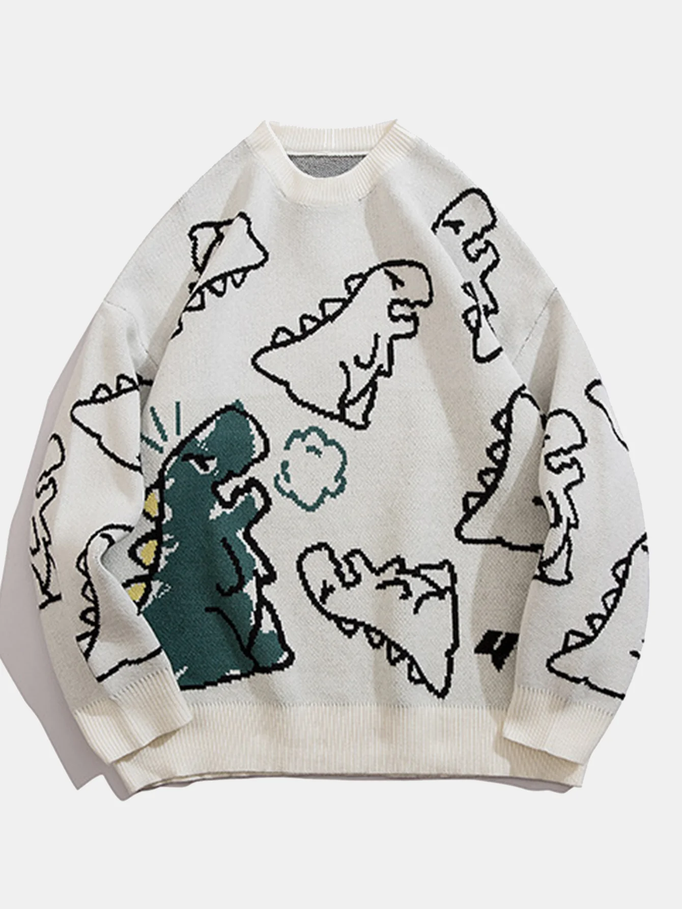 Pullover mit Rundhalsausschnitt und Dinosaurierdruck - Image 2