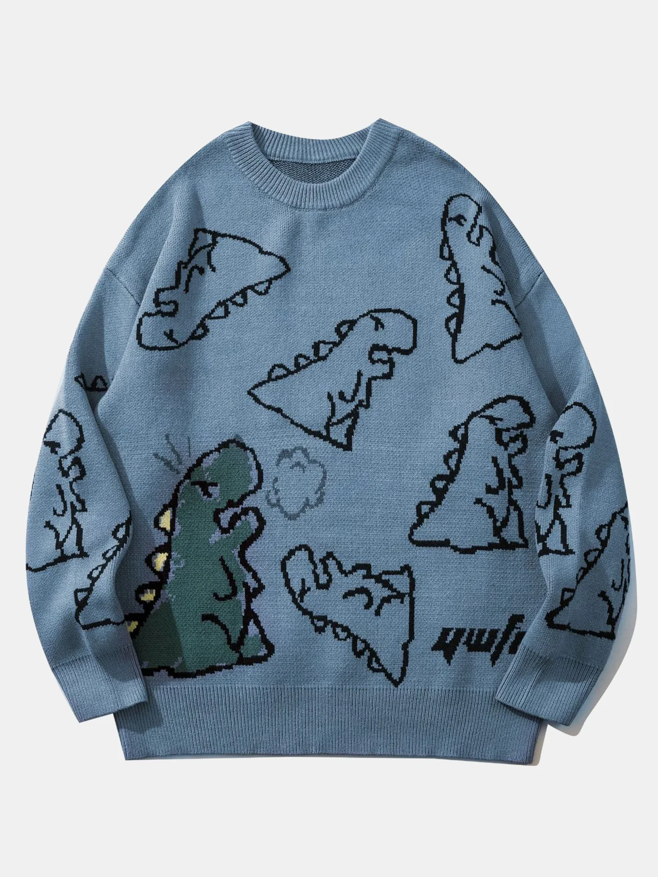 Pullover mit Rundhalsausschnitt und Dinosaurierdruck - Image 4