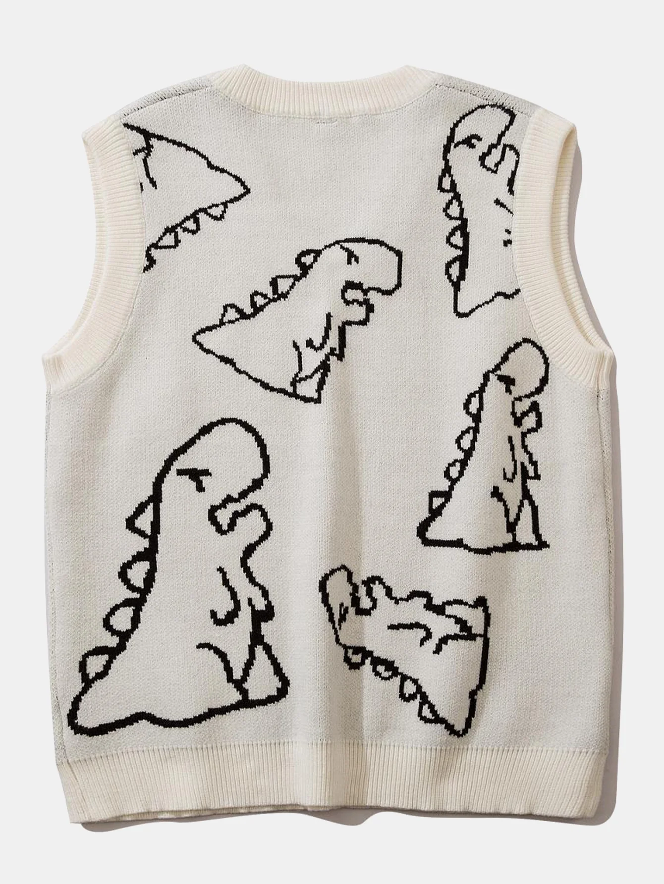 Dinosaurier bedruckte Strickweste - Image 4
