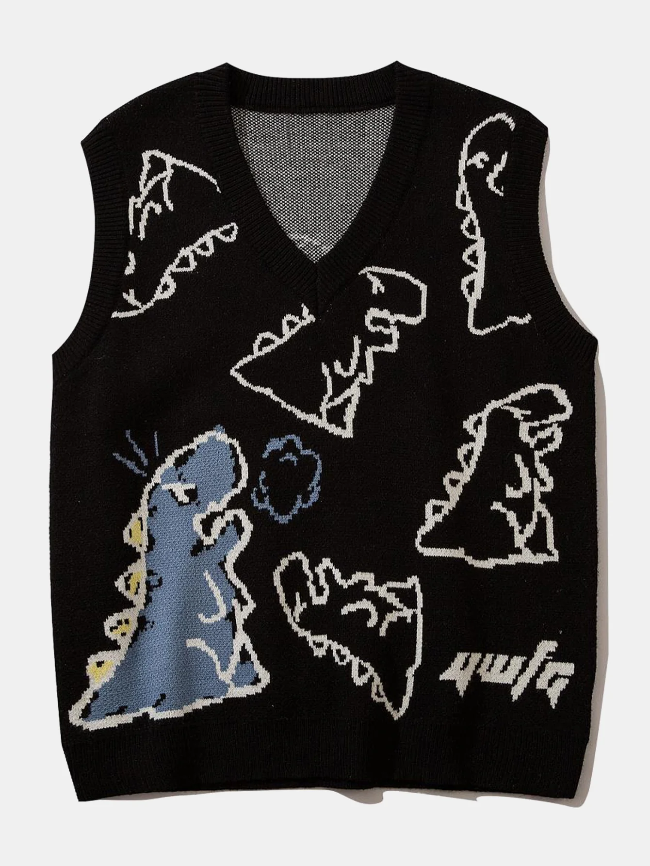 Dinosaurier bedruckte Strickweste - Image 5