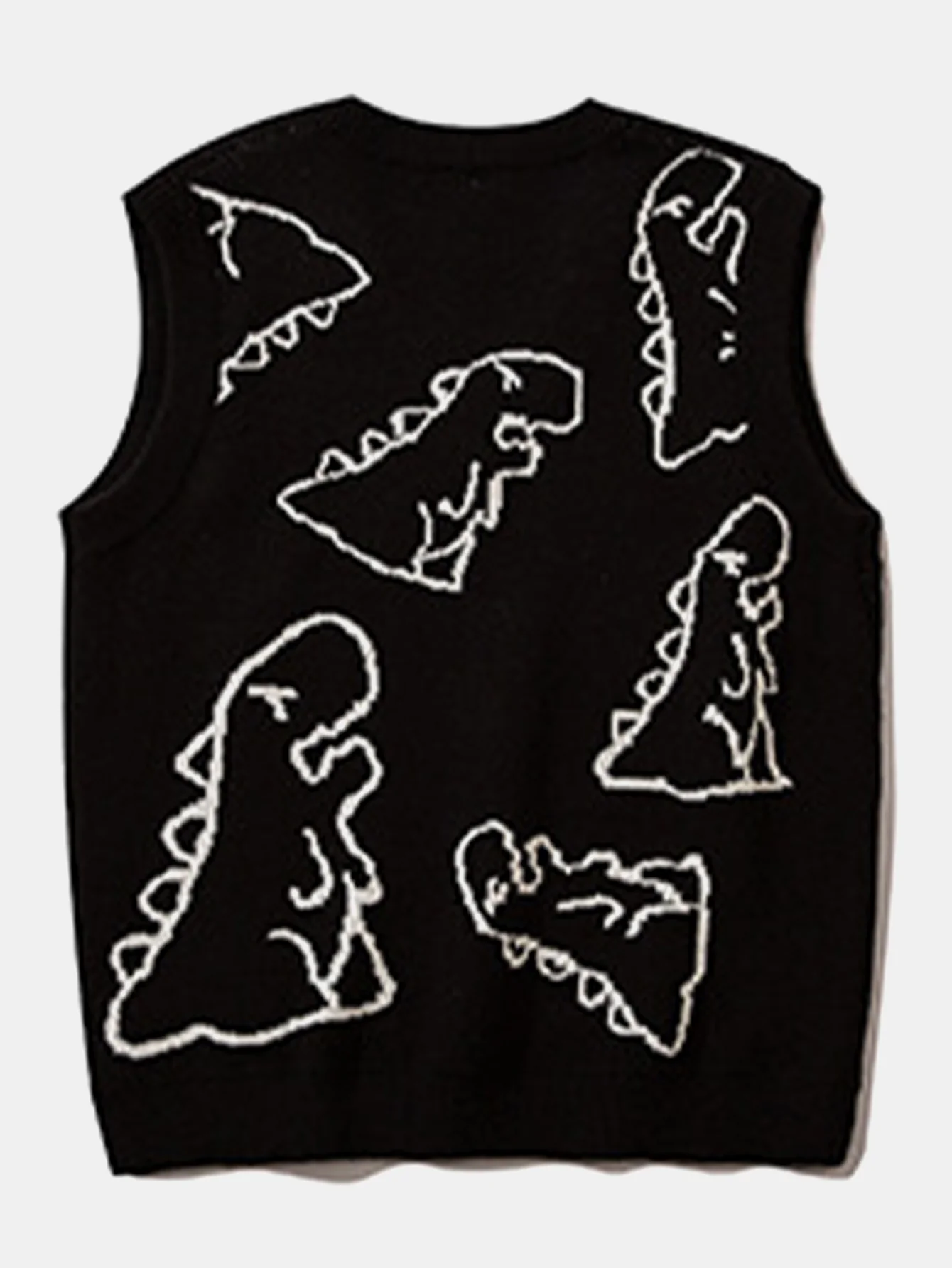Dinosaurier bedruckte Strickweste - Image 6