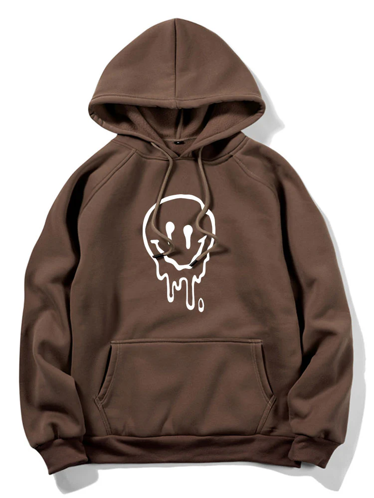 Aufgelöster Smiley-Druck-Hoodie - Image 3