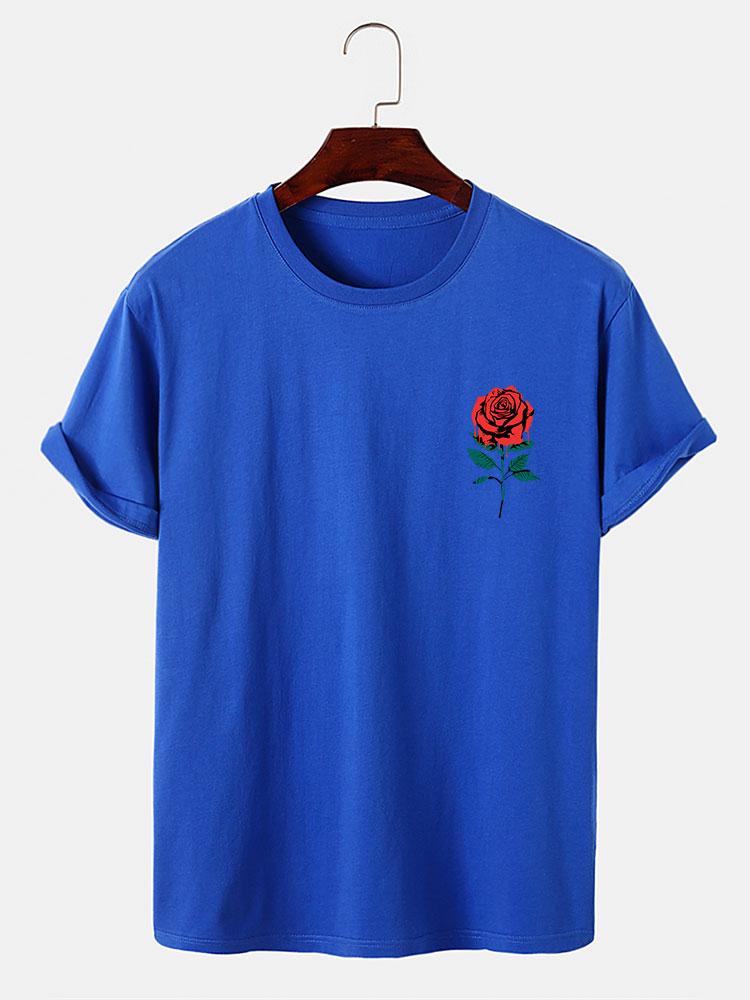 Auflösender Rosen Slogan Druck T-Shirt - Image 8