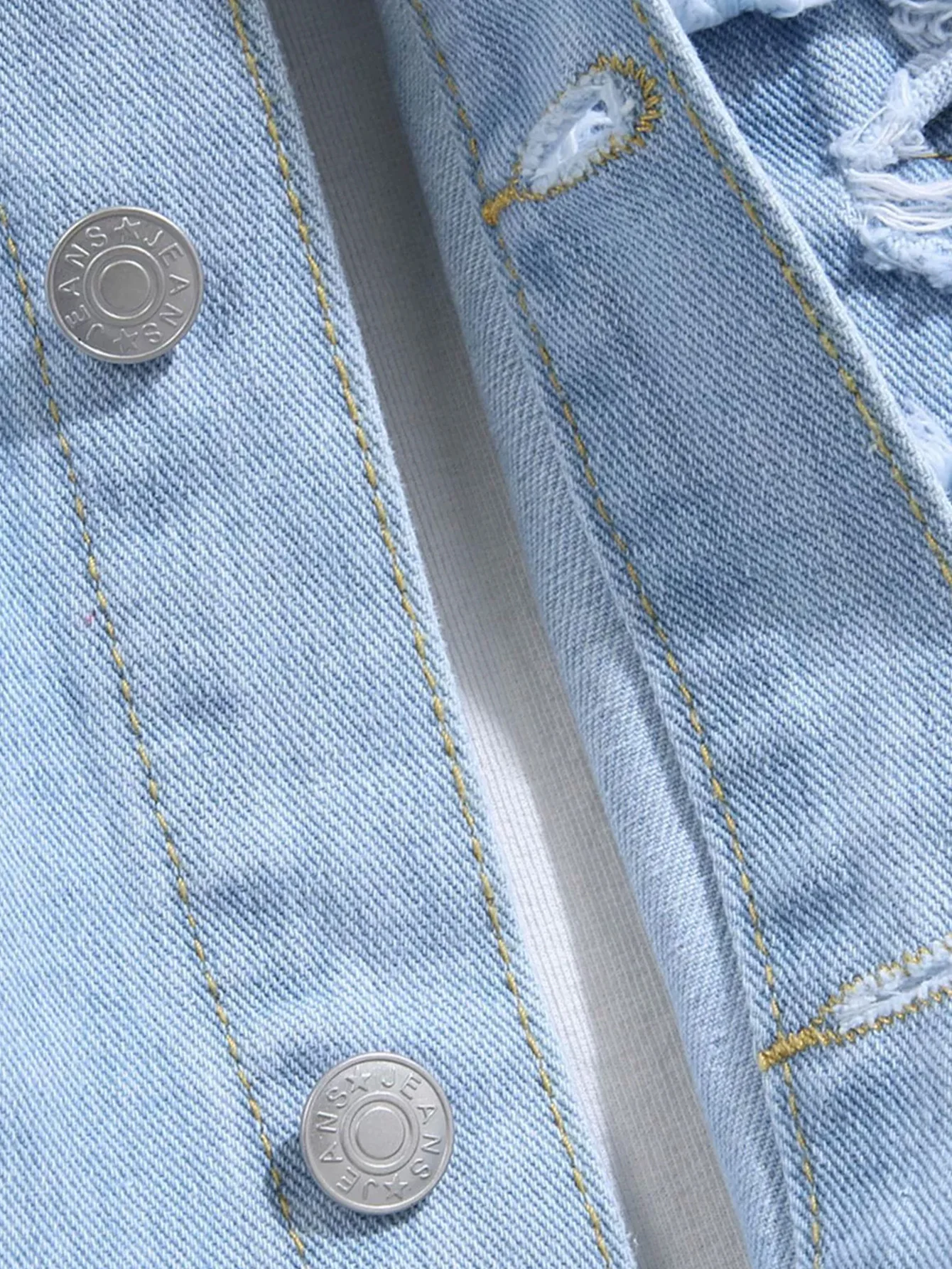 Abgenutzte Jeansjacke - Image 3