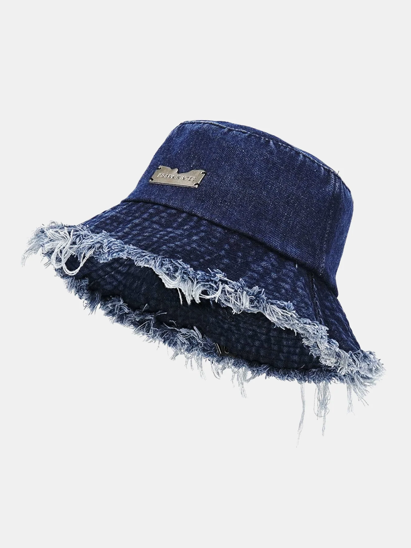 Distressed Frayed Edge Cowboy Bucket Hat - Image 3