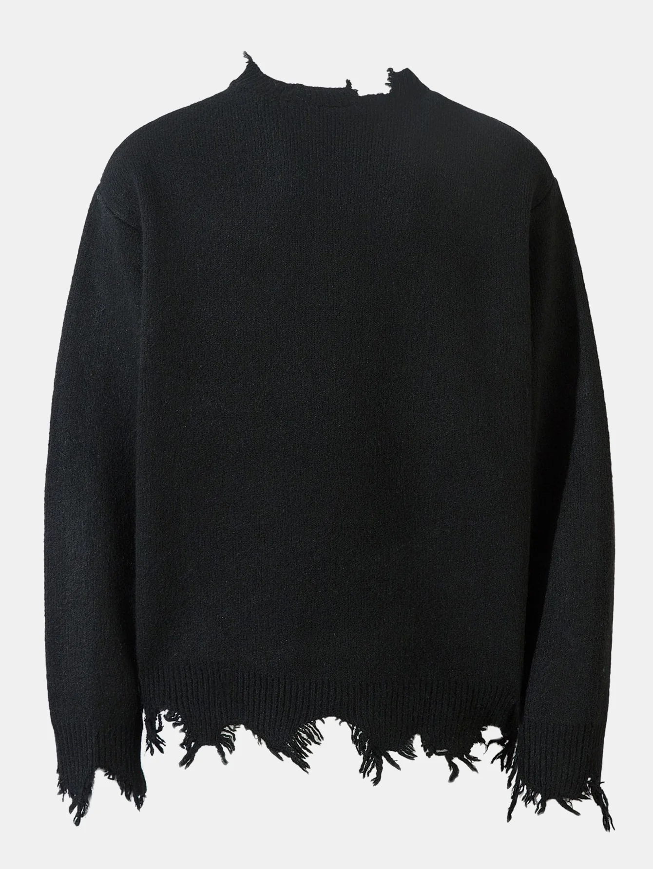 Verwaschener Strickpullover mit Viertel-Reißverschluss - Image 3