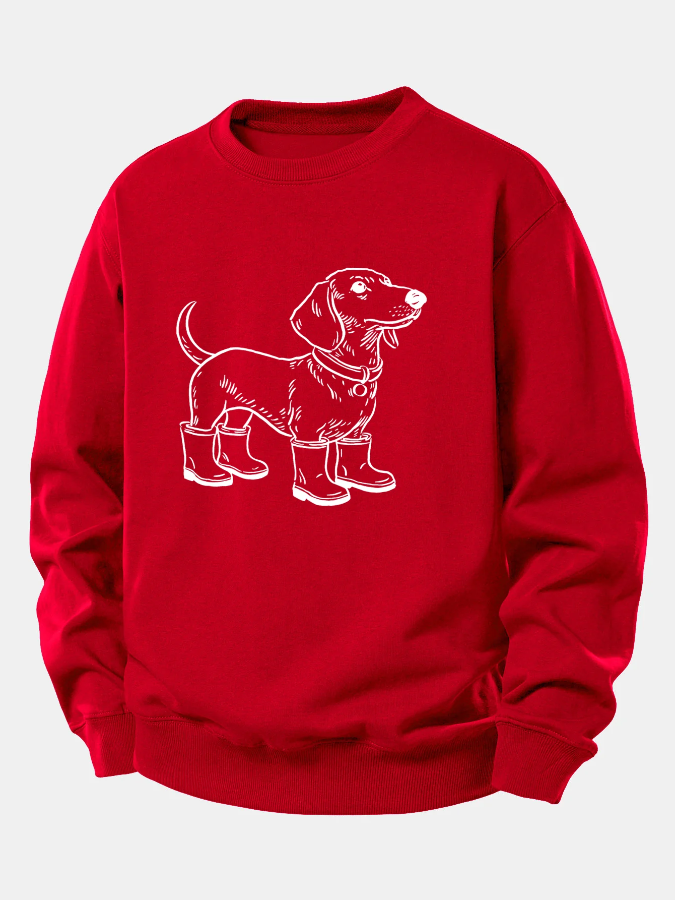 Dog In Boots Print Relax Fit Sweatshirt - Image 10