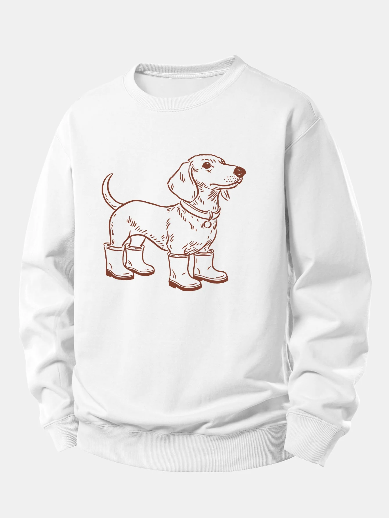 Dog In Boots Print Relax Fit Sweatshirt - Image 2