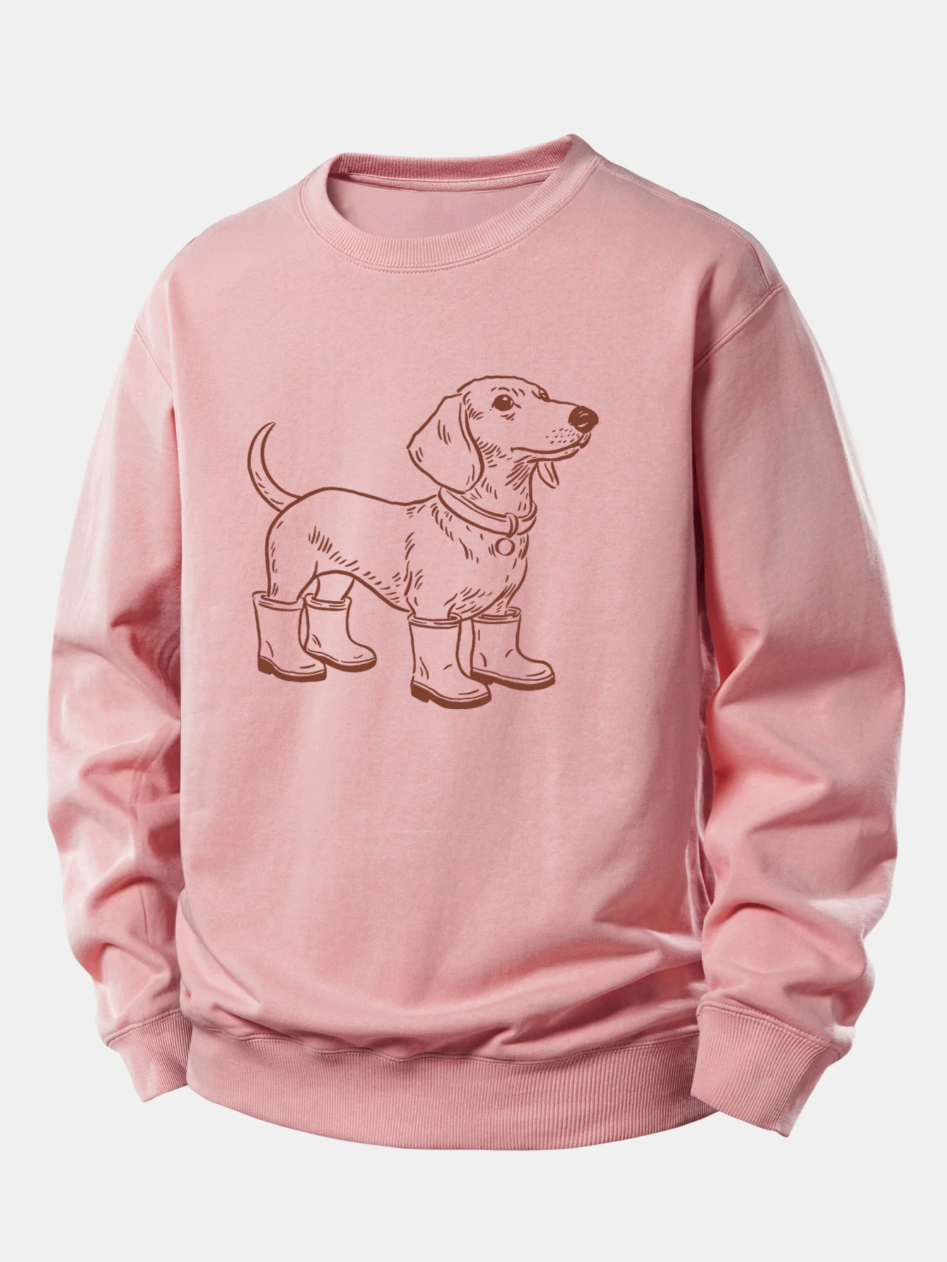Dog In Boots Print Relax Fit Sweatshirt - Image 3