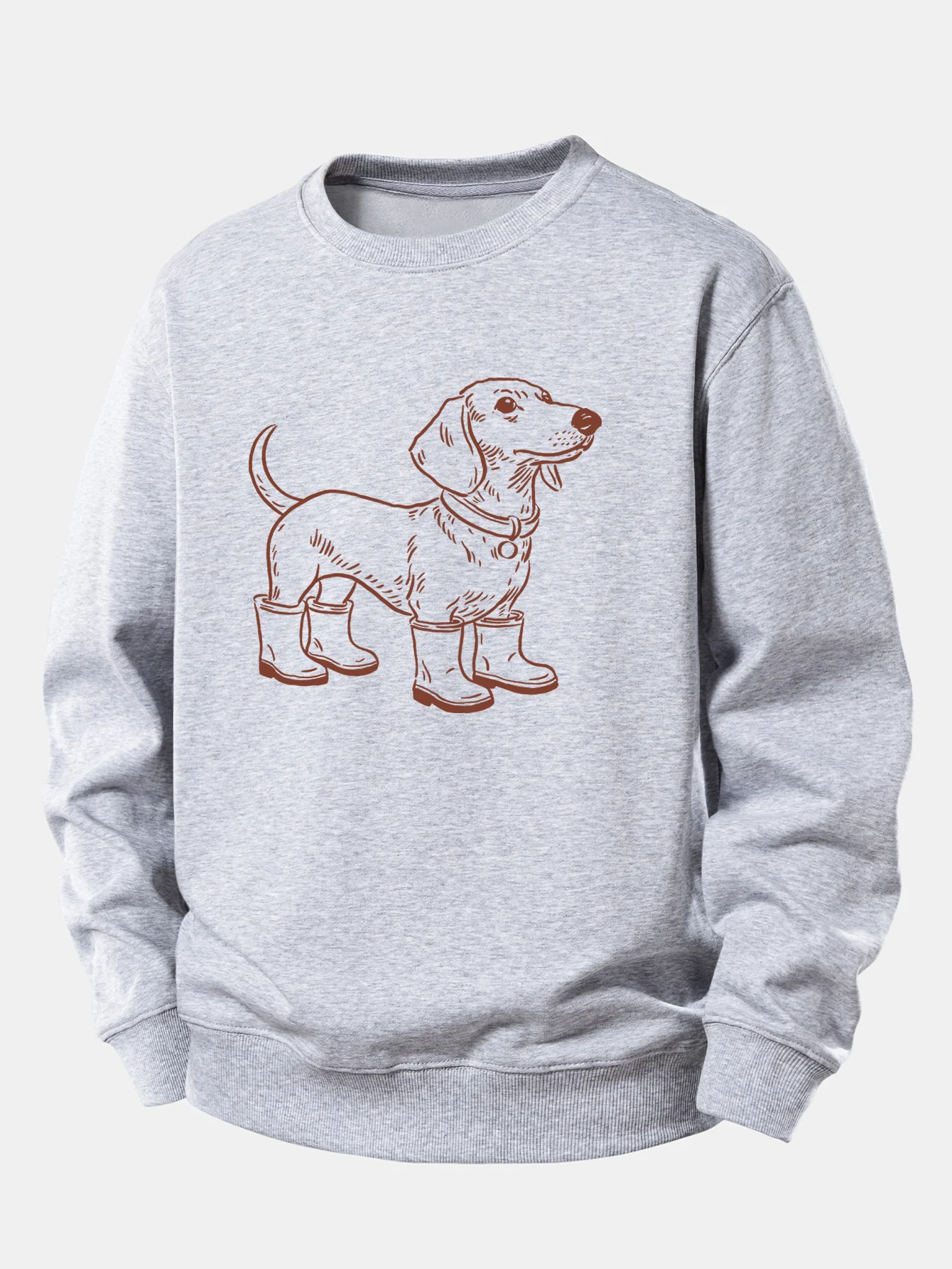 Dog In Boots Print Relax Fit Sweatshirt - Image 4