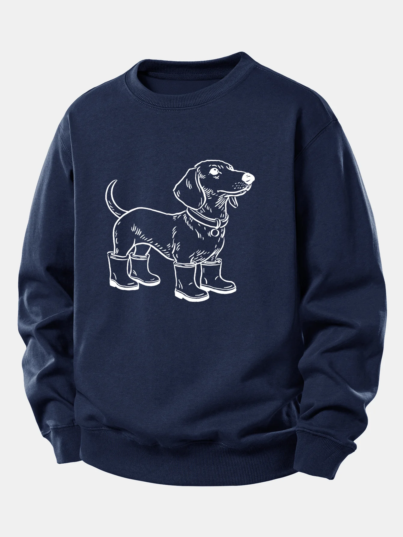 Dog In Boots Print Relax Fit Sweatshirt - Image 6