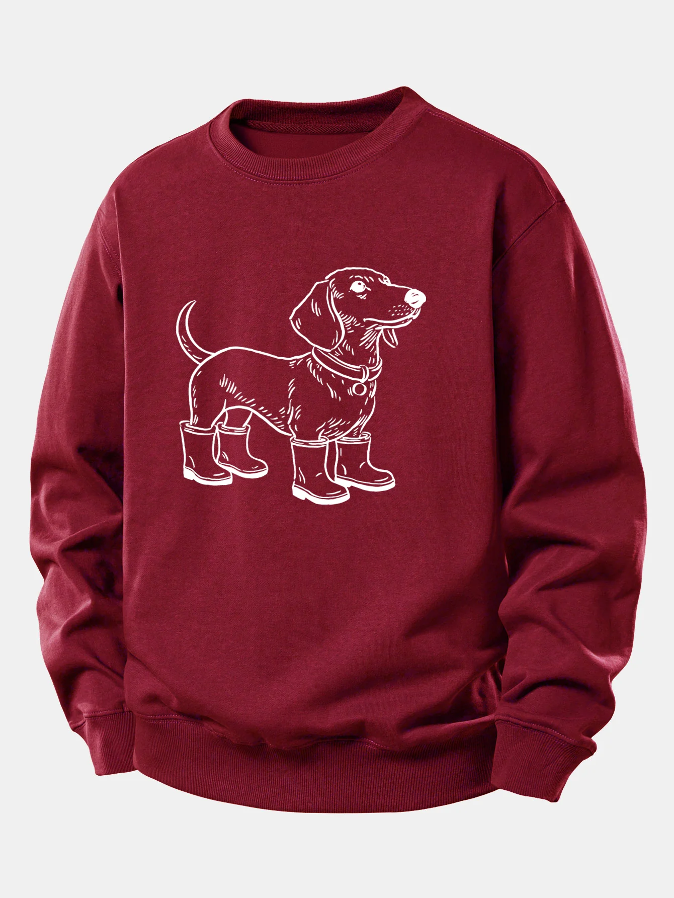 Dog In Boots Print Relax Fit Sweatshirt - Image 7