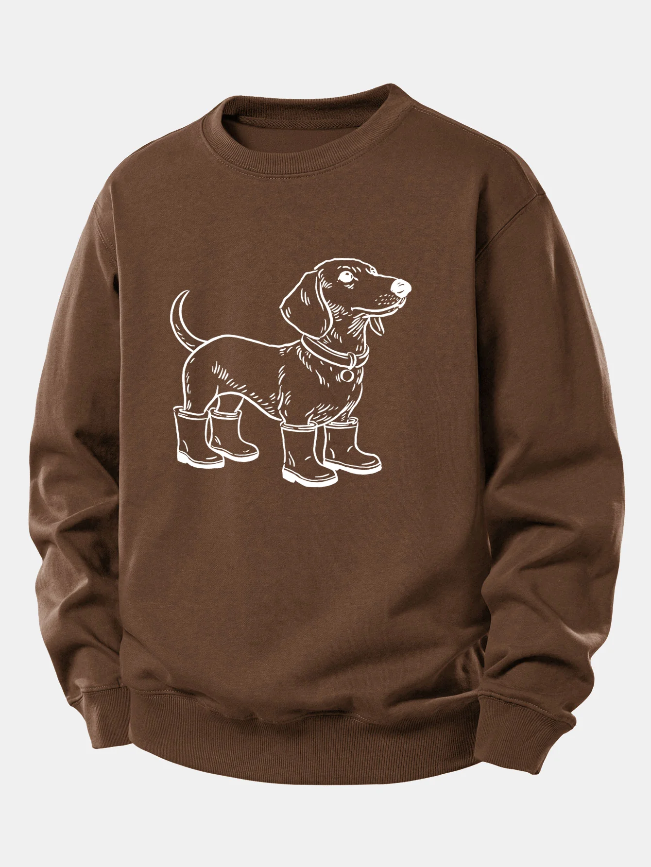 Dog In Boots Print Relax Fit Sweatshirt - Image 8