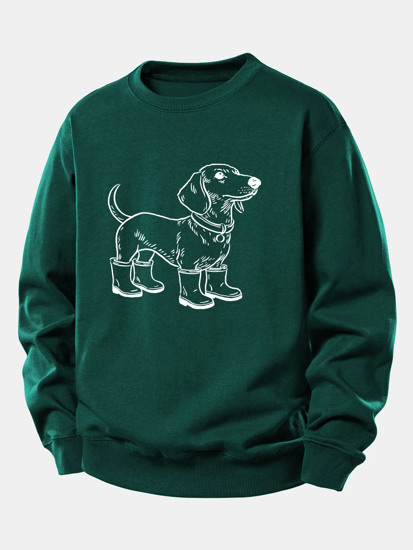 Dog In Boots Print Relax Fit Sweatshirt - Image 9