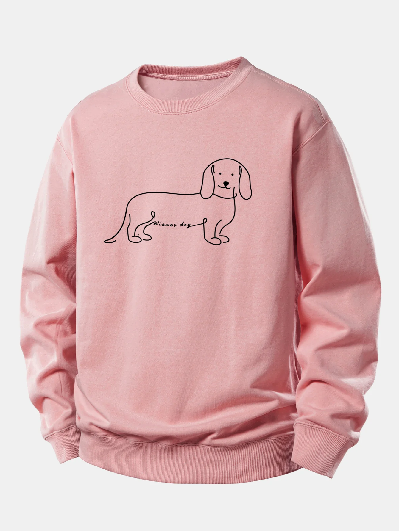 Dog Line Print Relax Fit Sweatshirt - Image 4