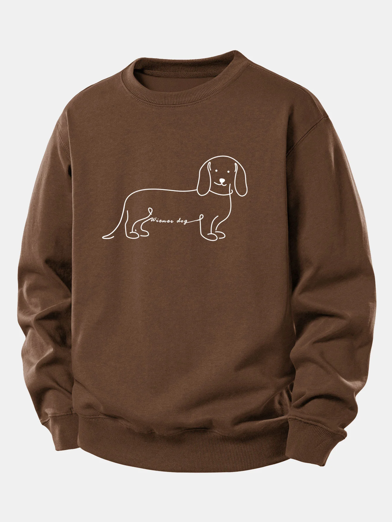 Dog Line Print Relax Fit Sweatshirt - Image 8