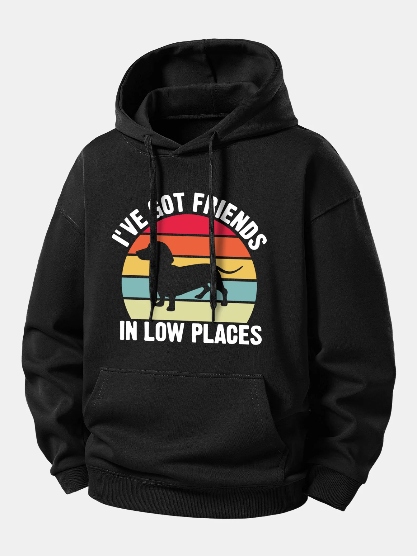 Dog Slogan Print Relax Fit Hoodie - Image 2