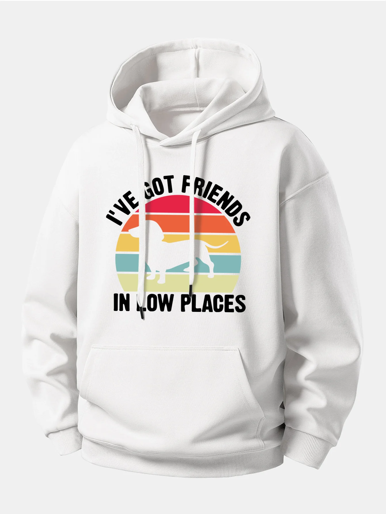 Dog Slogan Print Relax Fit Hoodie - Image 5
