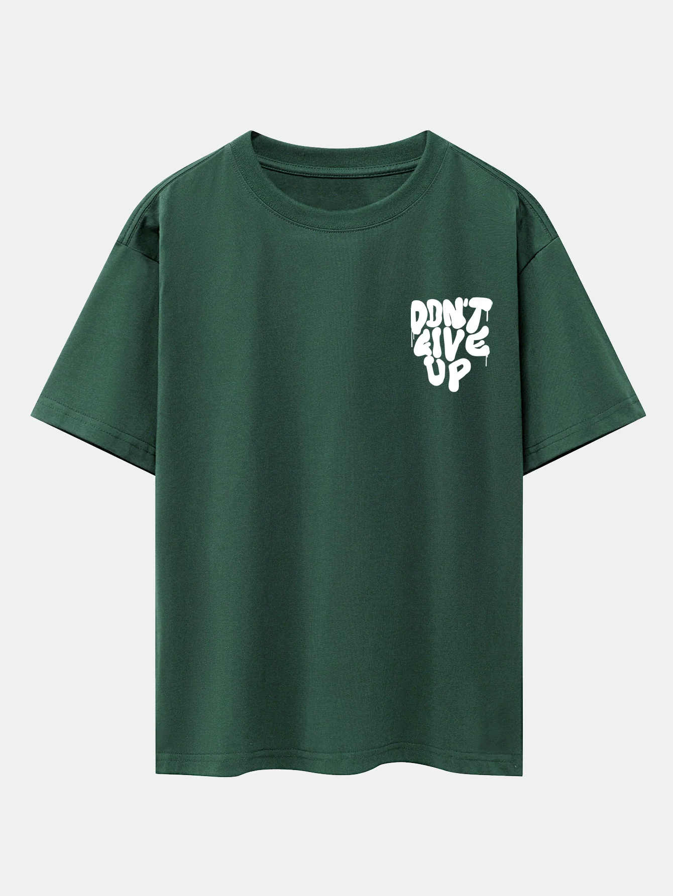 Nicht Aufgeben Print Drop Shoulder Oversize T-Shirt - Image 12