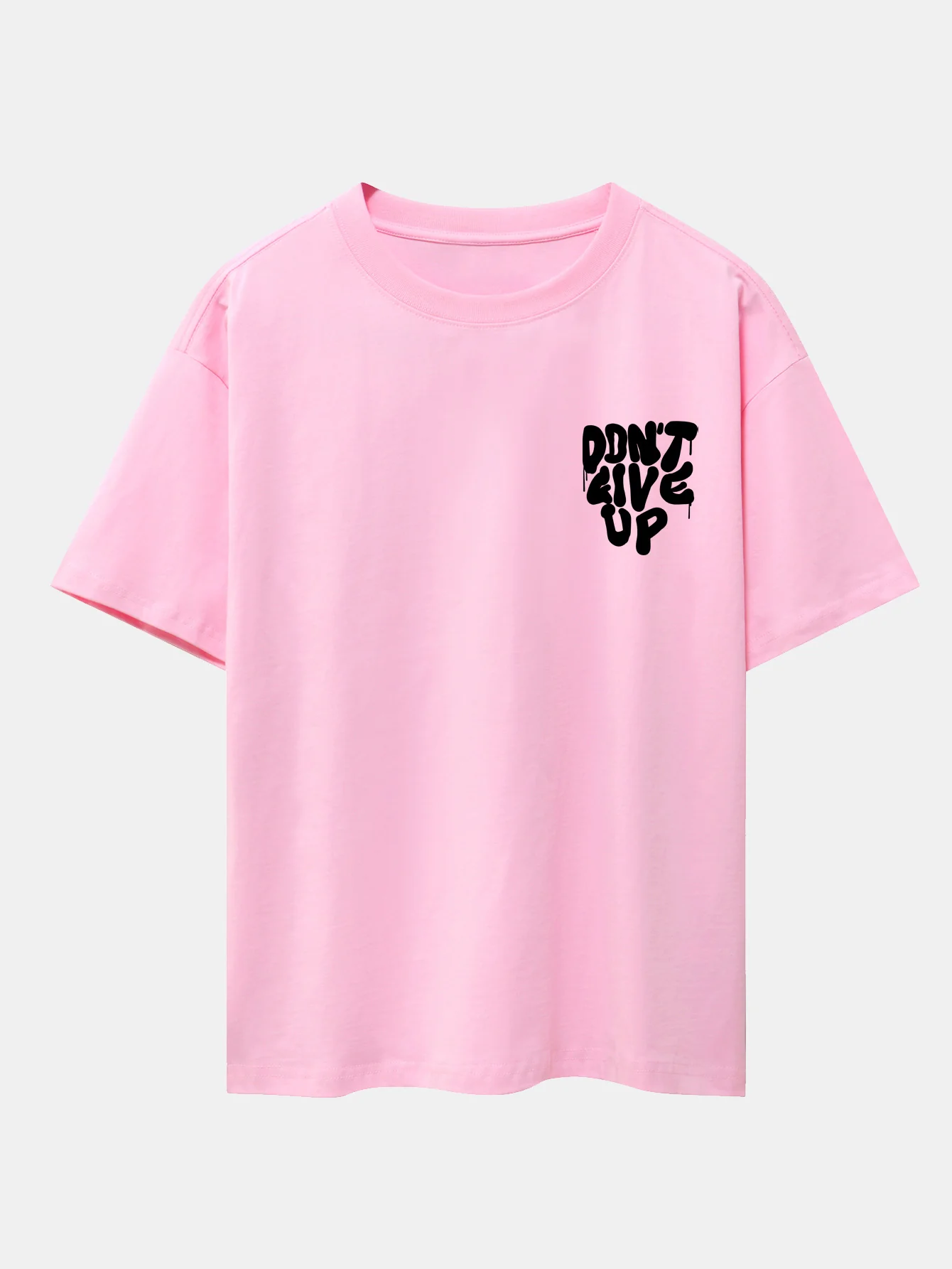 Nicht Aufgeben Print Drop Shoulder Oversize T-Shirt - Image 16