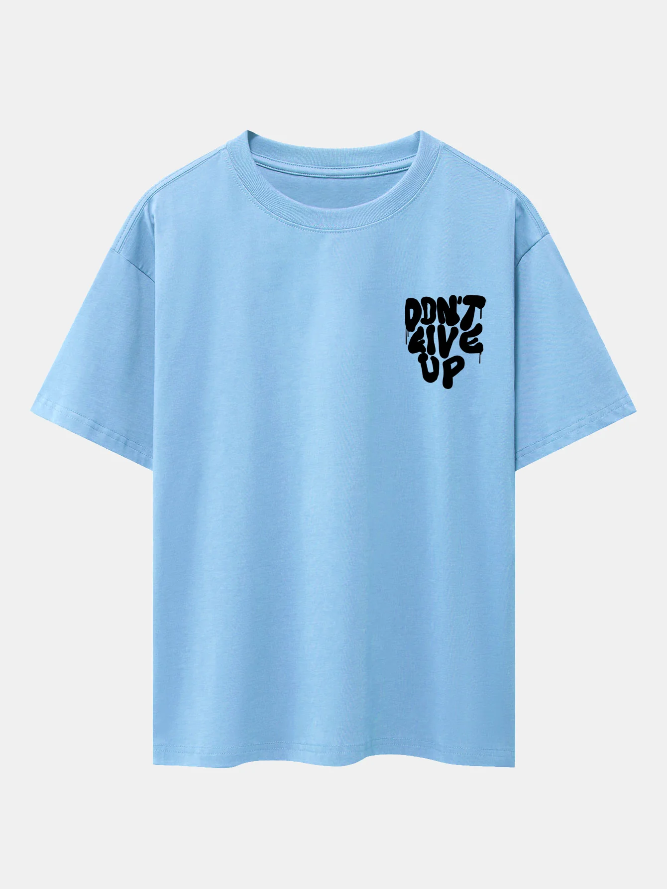 Nicht Aufgeben Print Drop Shoulder Oversize T-Shirt - Image 20