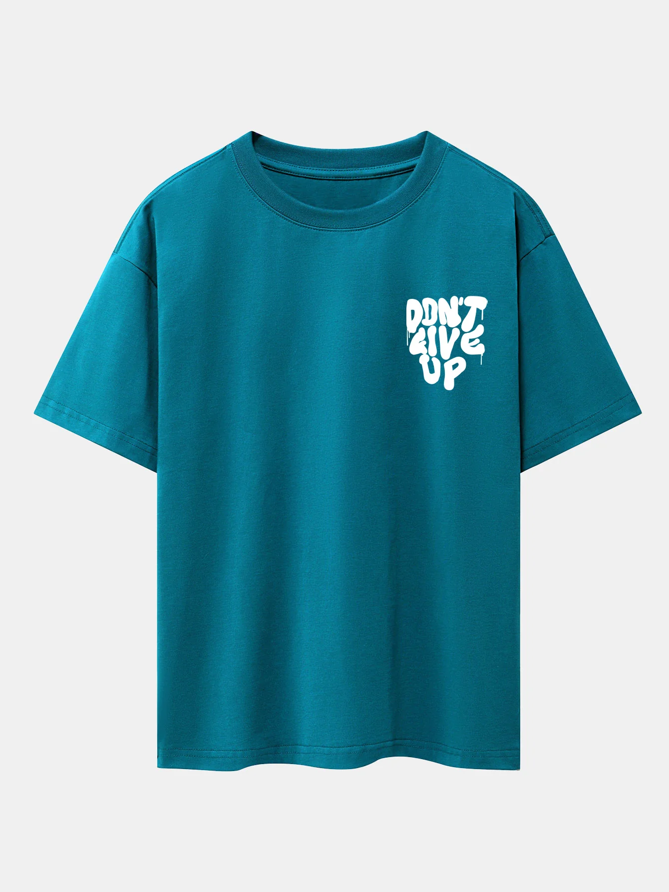 Nicht Aufgeben Print Drop Shoulder Oversize T-Shirt - Image 22
