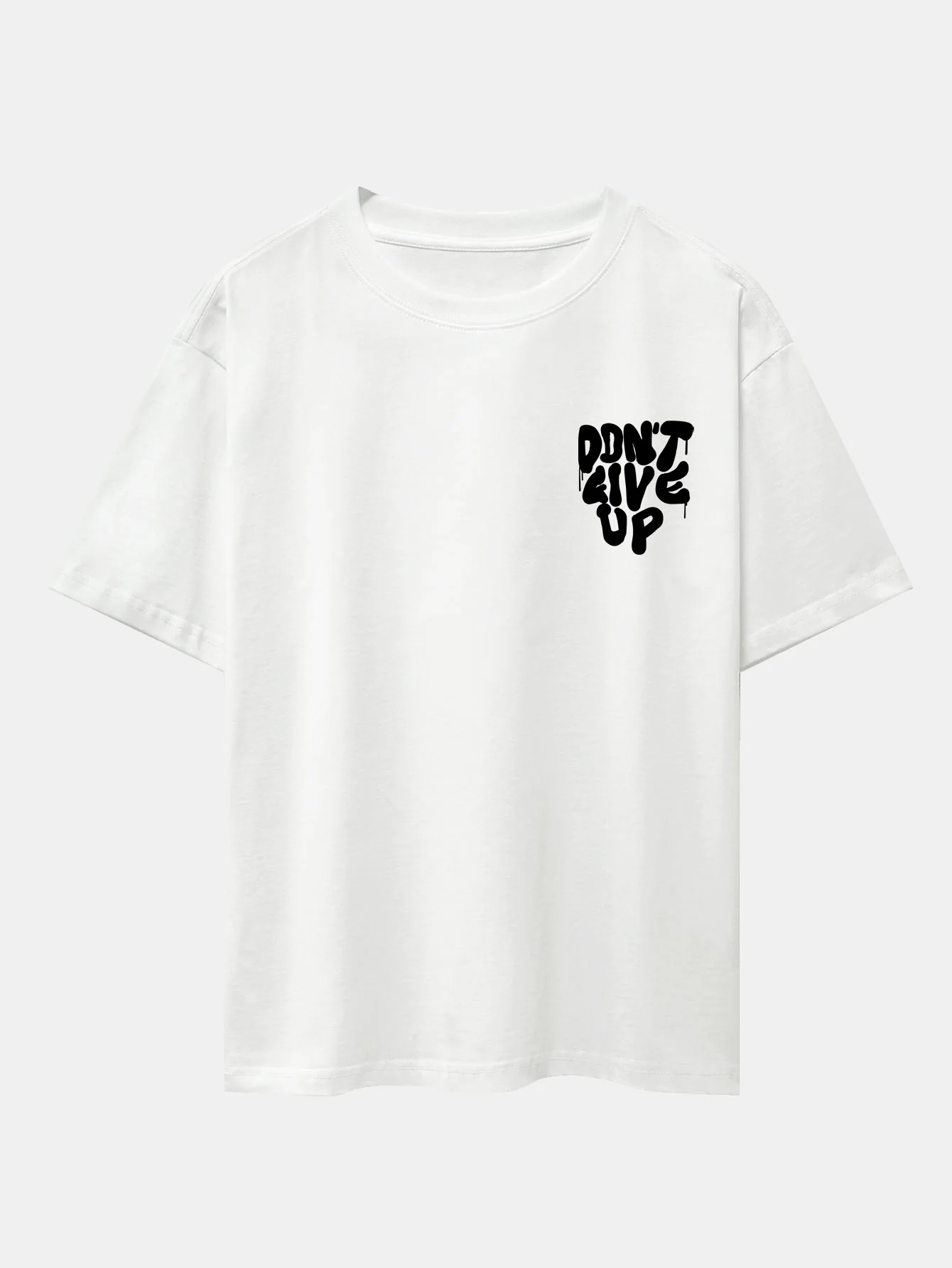 Nicht Aufgeben Print Drop Shoulder Oversize T-Shirt - Image 6