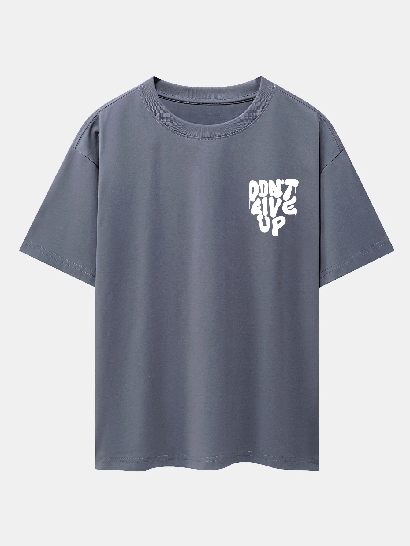 Nicht Aufgeben Print Drop Shoulder Oversize T-Shirt - Image 8