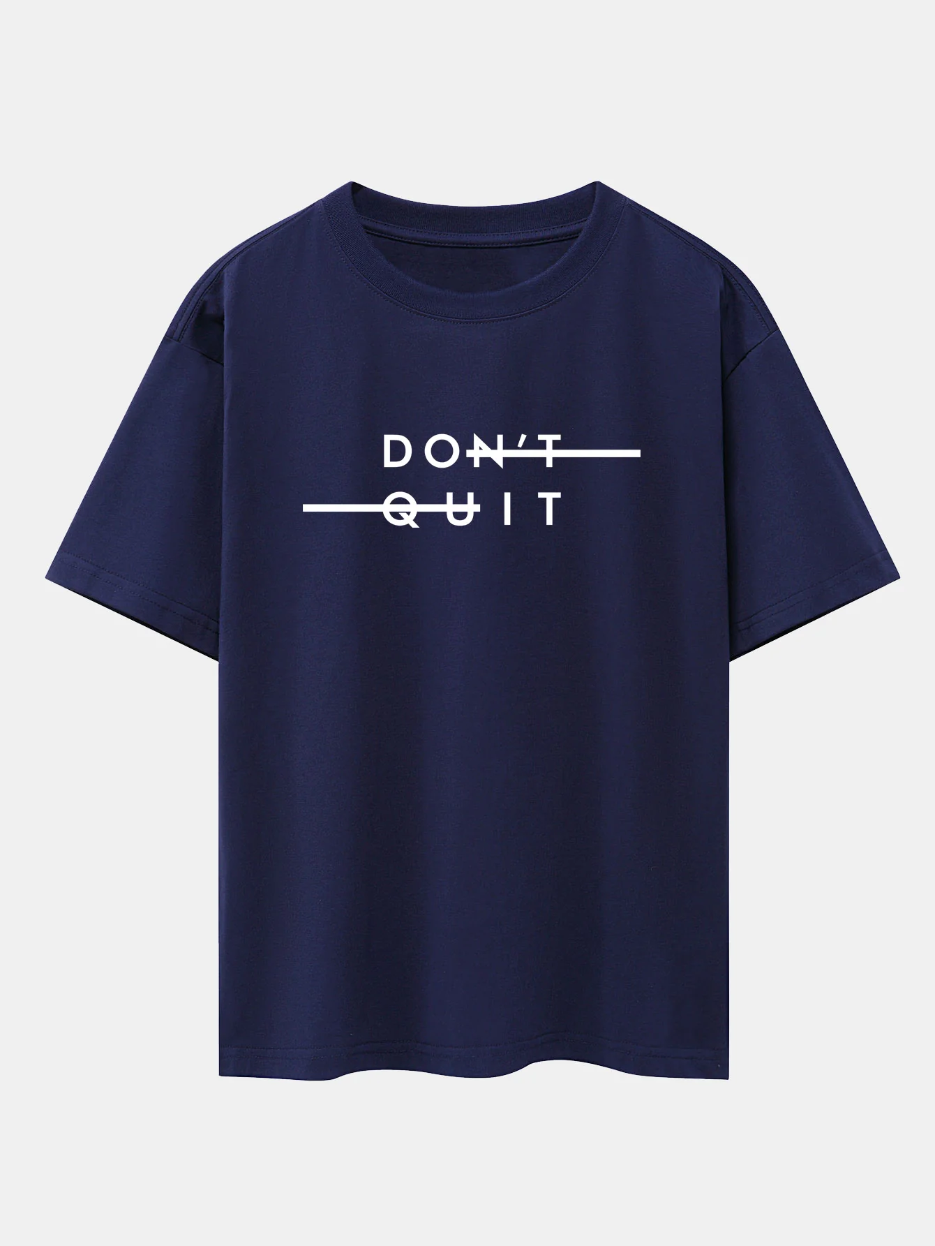 "Gib Nicht Auf" Print Drop Shoulder Oversize T-Shirt - Image 10