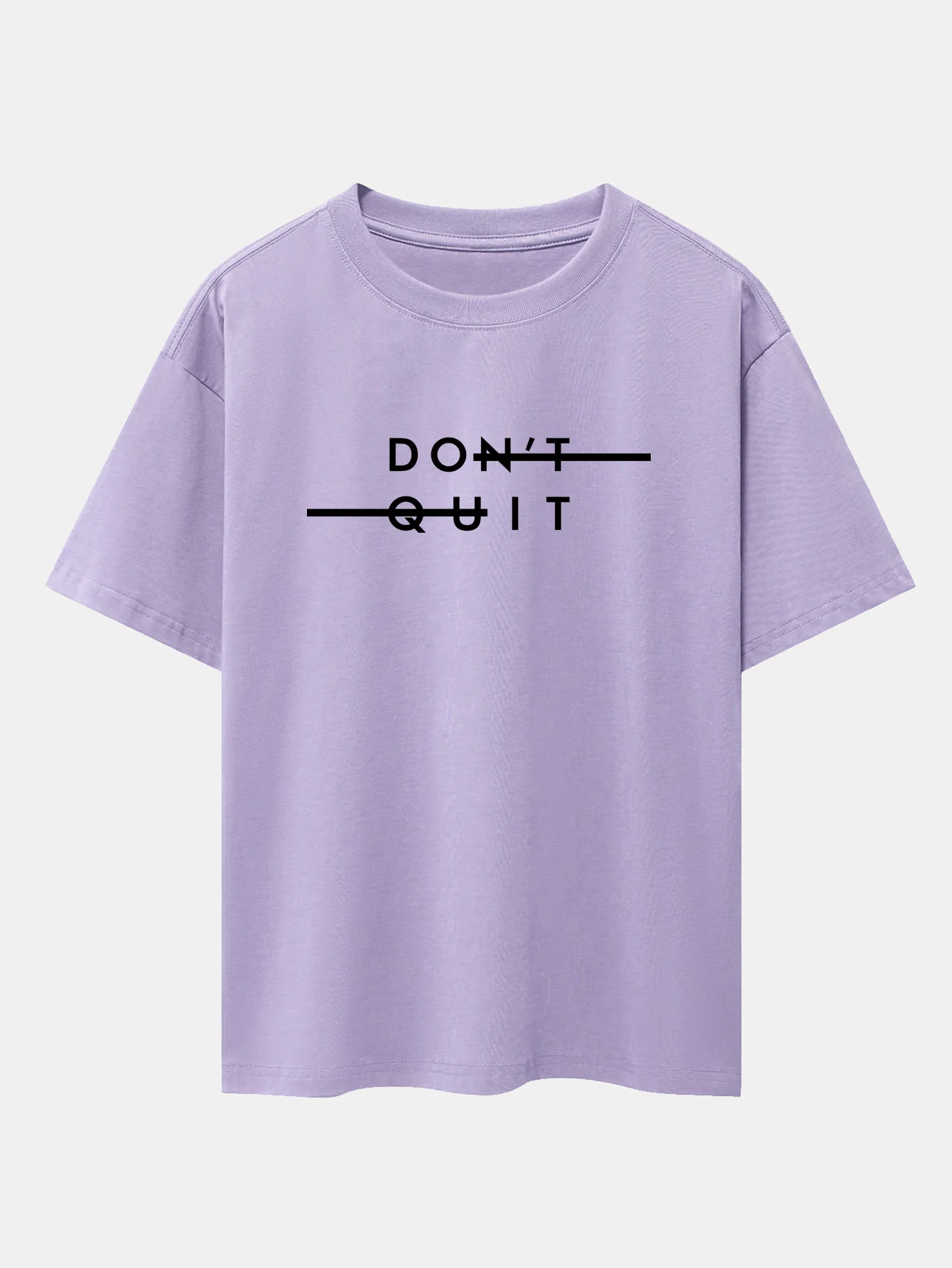 "Gib Nicht Auf" Print Drop Shoulder Oversize T-Shirt - Image 14