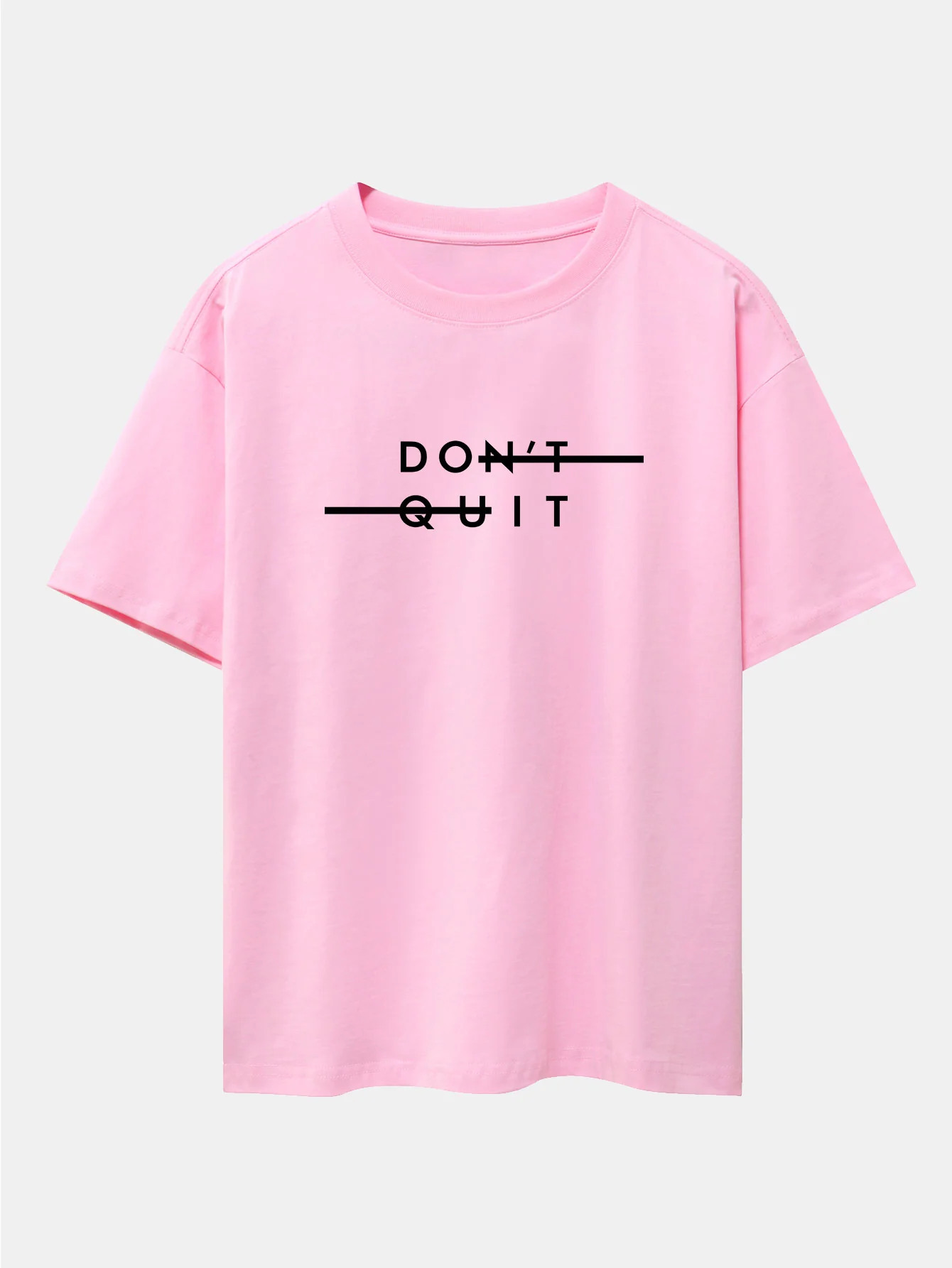 "Gib Nicht Auf" Print Drop Shoulder Oversize T-Shirt - Image 15