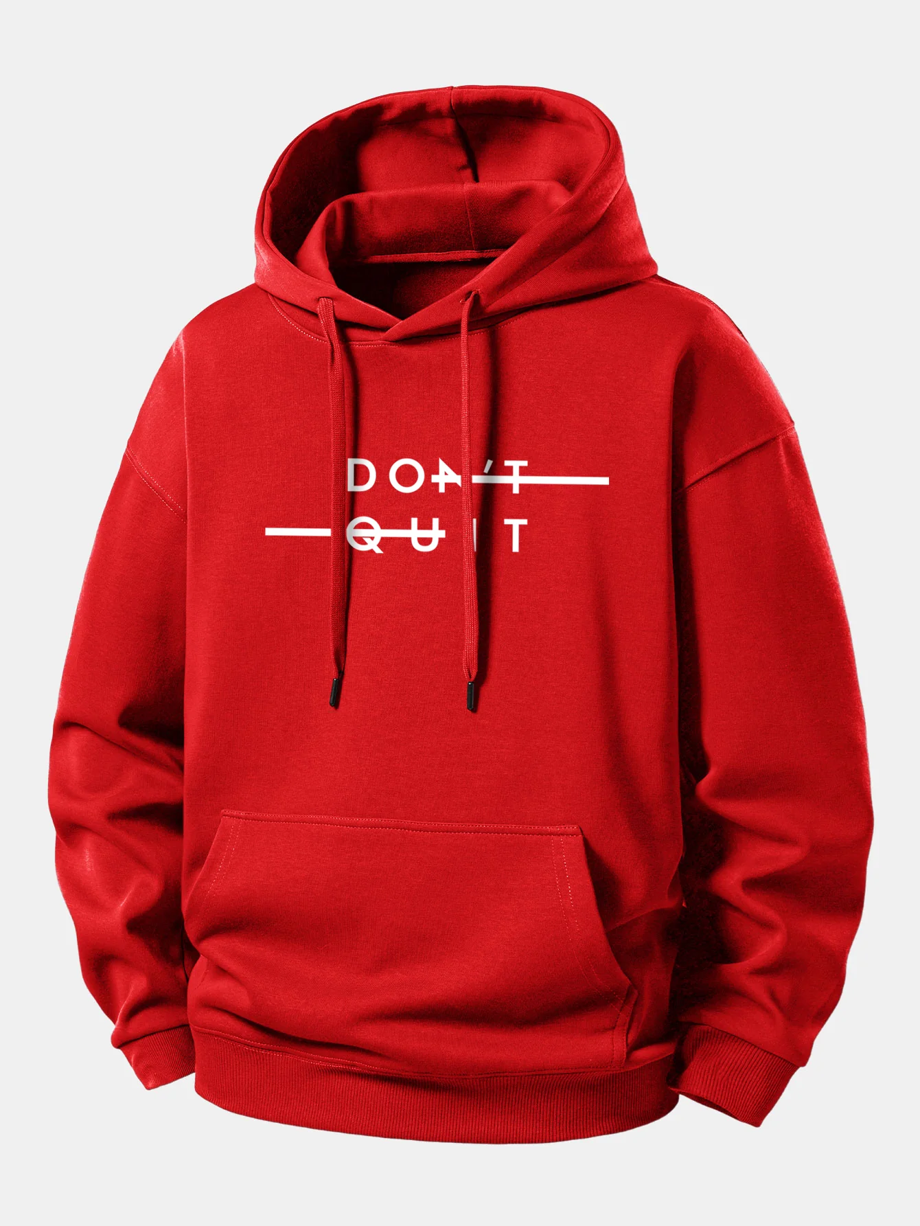 Don't Quit Print Relax Fit Hoodie - Image 11