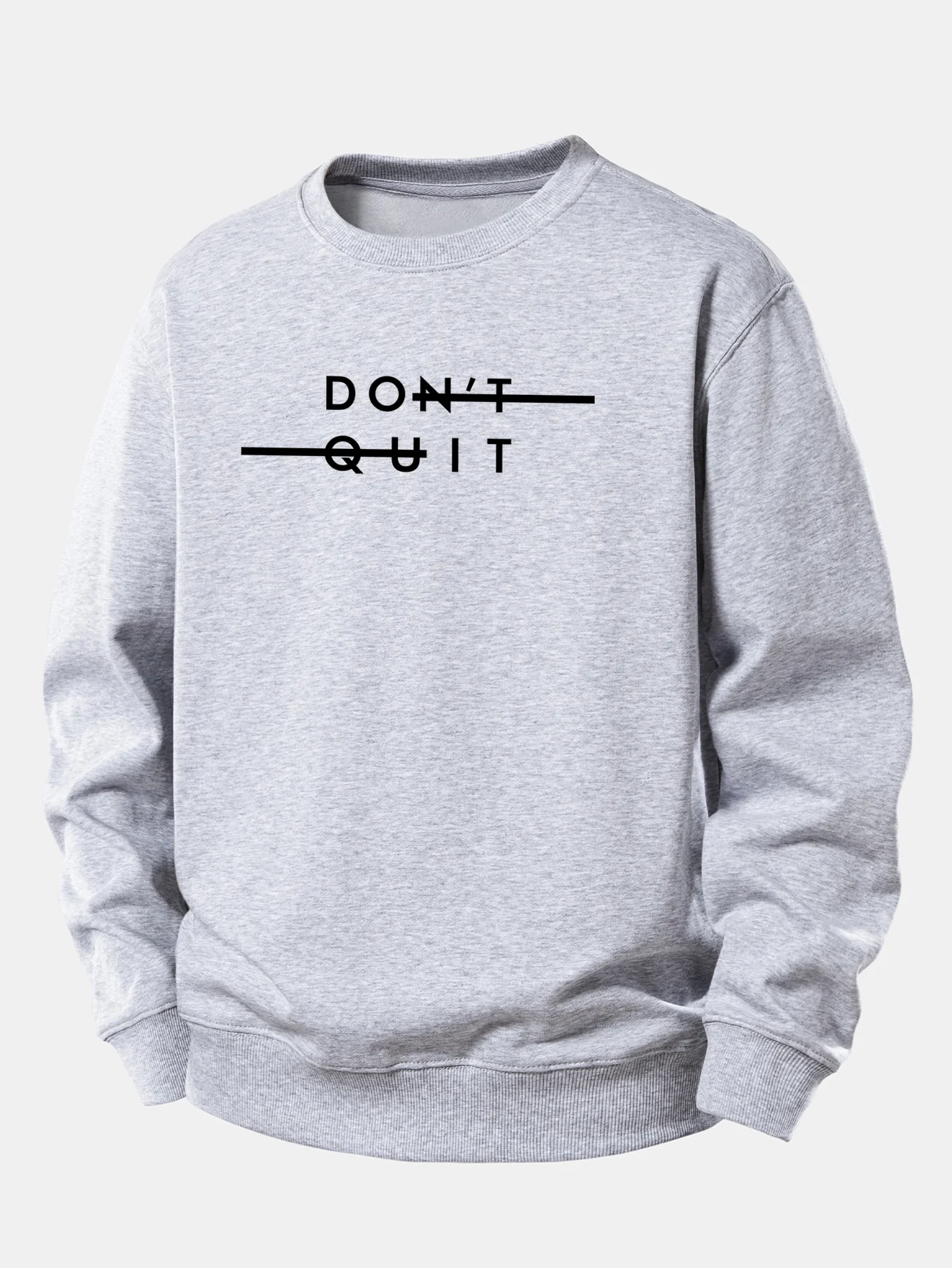 Nicht Aufgeben Druck Entspannter Schnitt Sweatshirt - Image 4