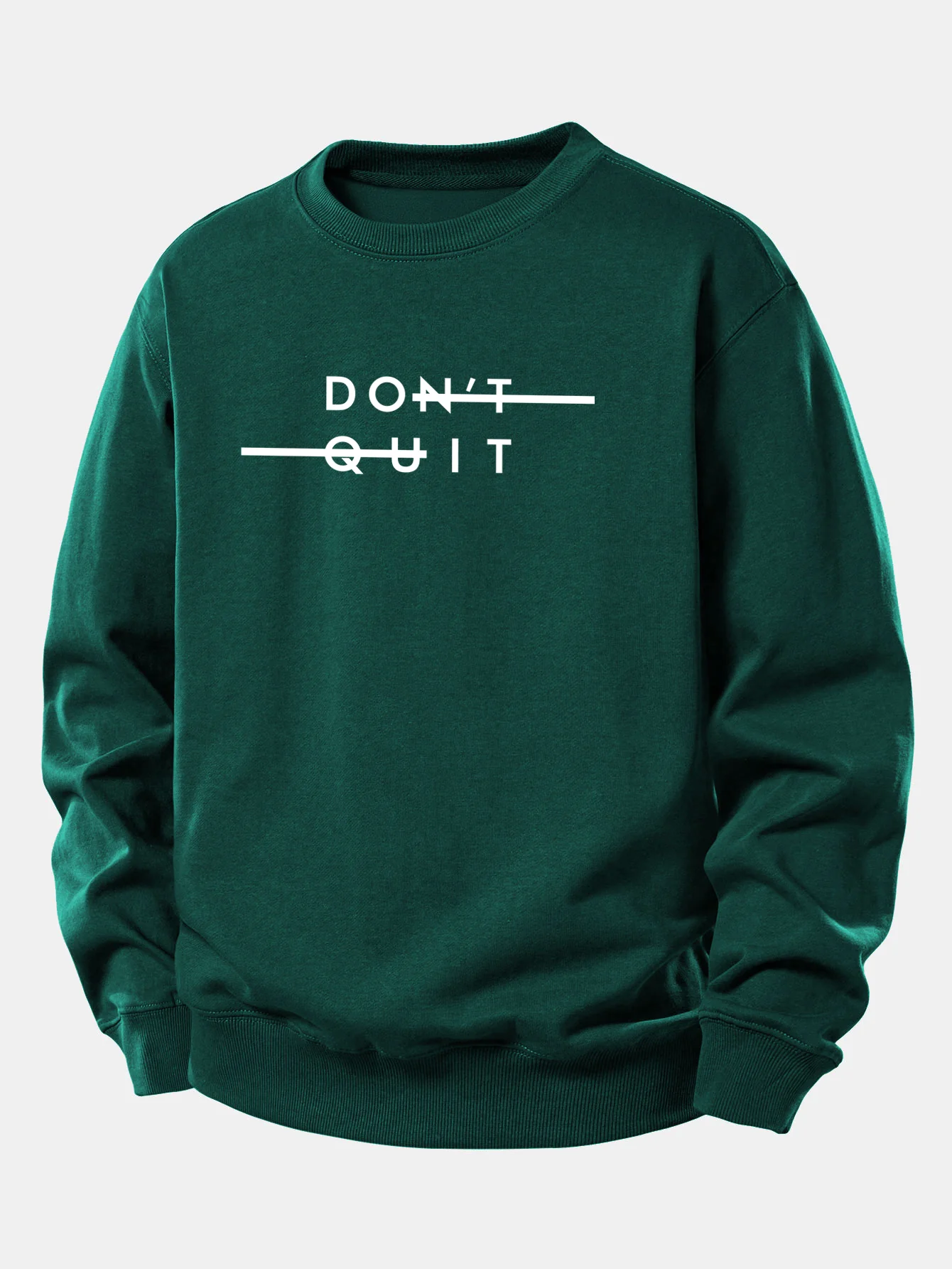 Nicht Aufgeben Druck Entspannter Schnitt Sweatshirt - Image 9
