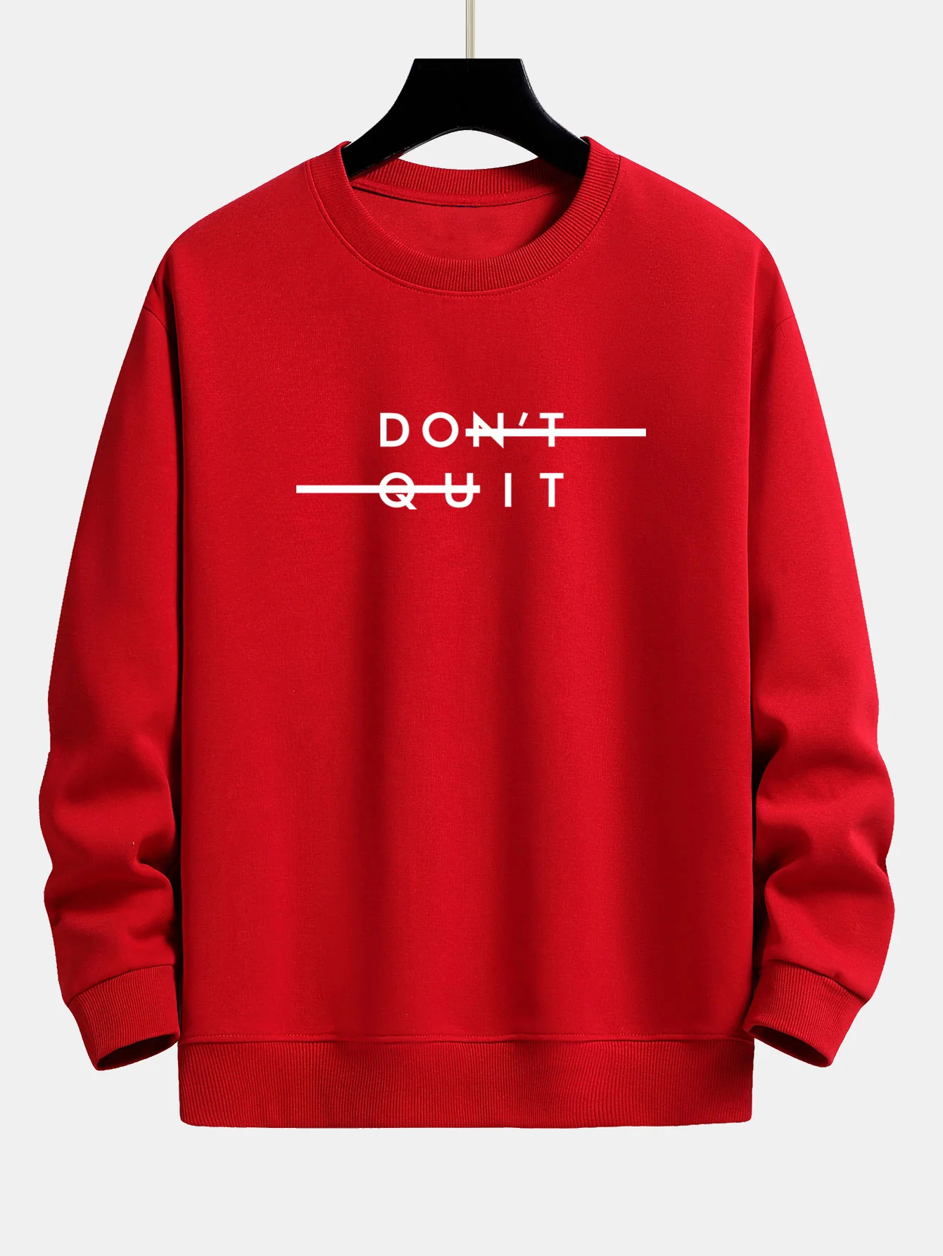 Gib nicht auf Druck Entspannt Passform Sweatshirt - Image 10