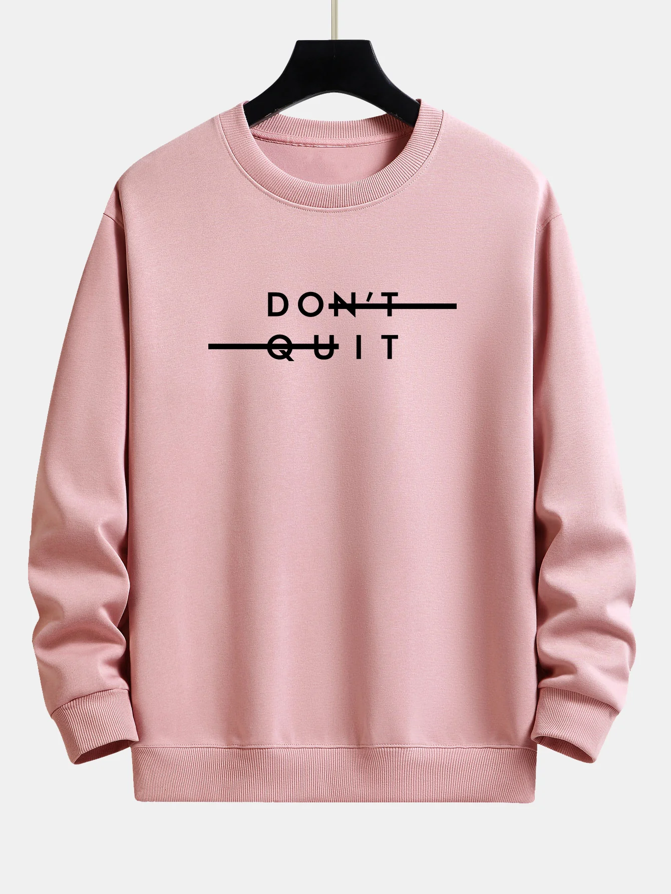Gib nicht auf Druck Entspannt Passform Sweatshirt - Image 4