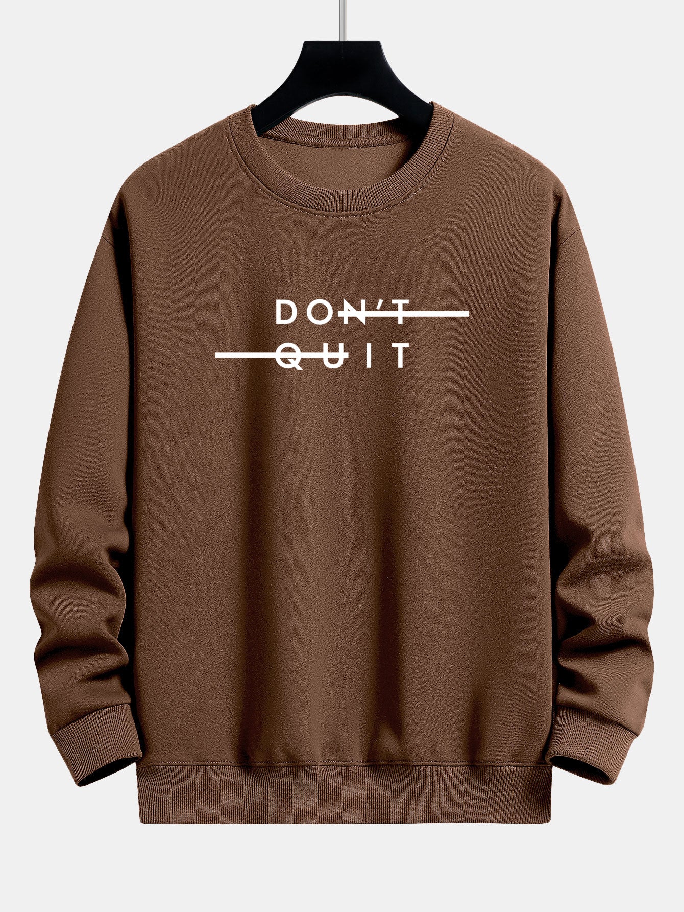 Gib nicht auf Druck Entspannt Passform Sweatshirt - Image 5