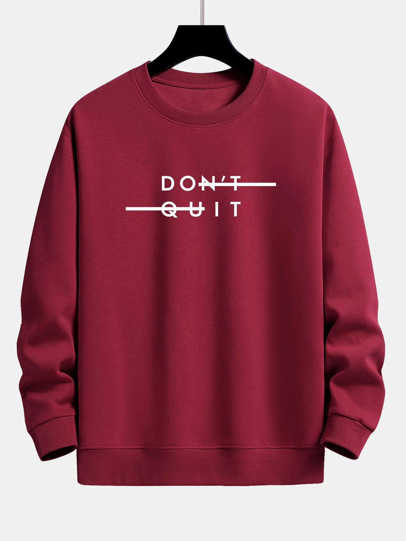 Gib nicht auf Druck Entspannt Passform Sweatshirt - Image 6