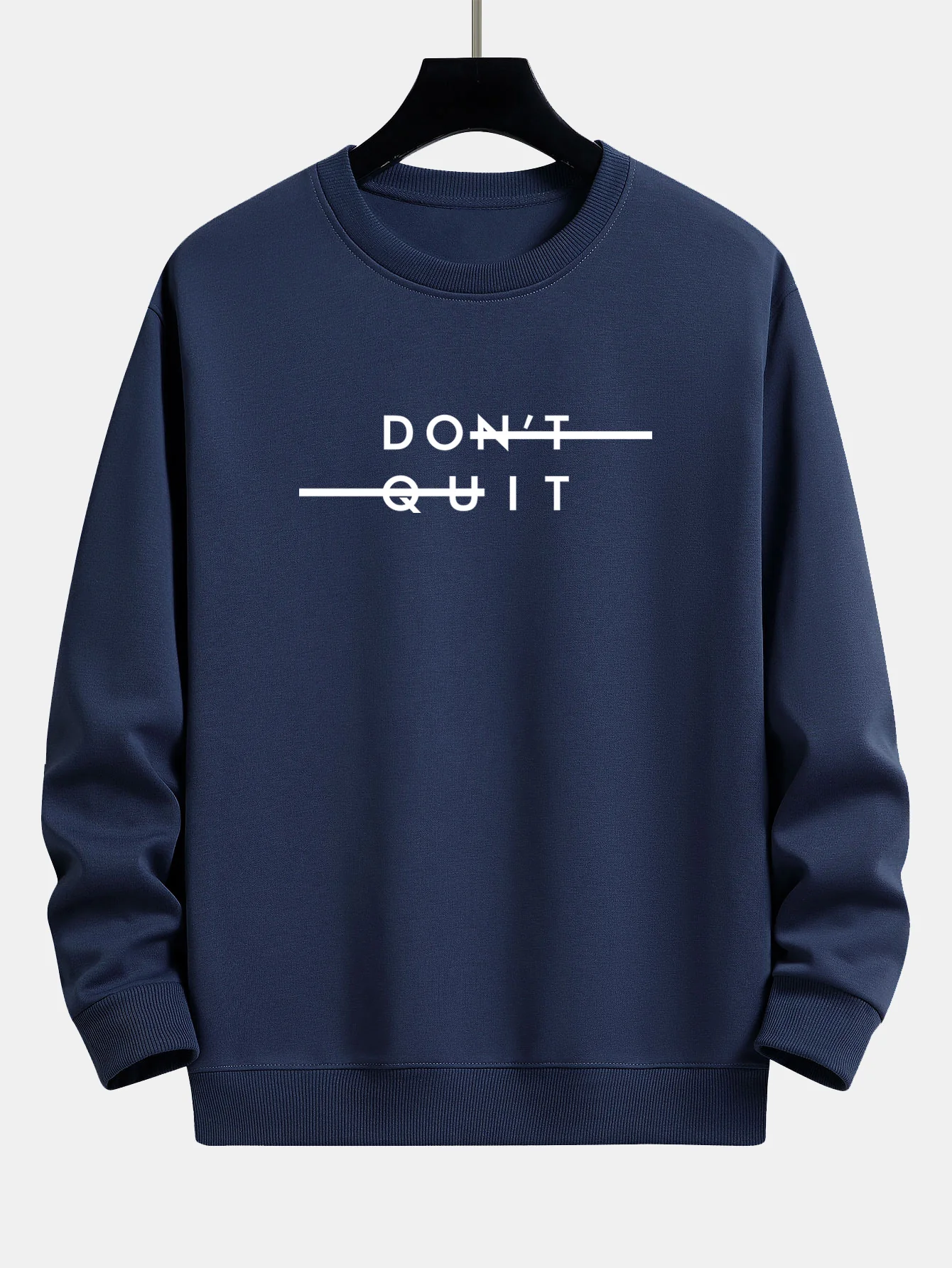 Gib nicht auf Druck Entspannt Passform Sweatshirt - Image 7
