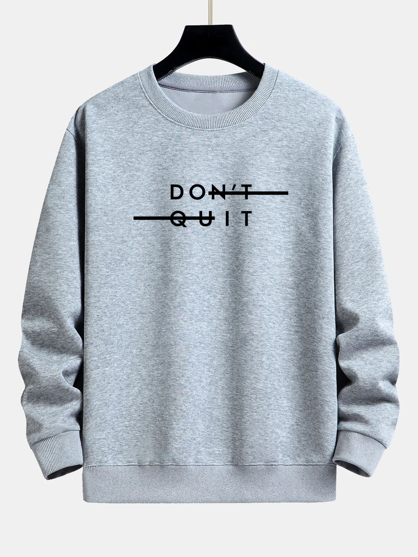 Gib nicht auf Druck Entspannt Passform Sweatshirt - Image 8